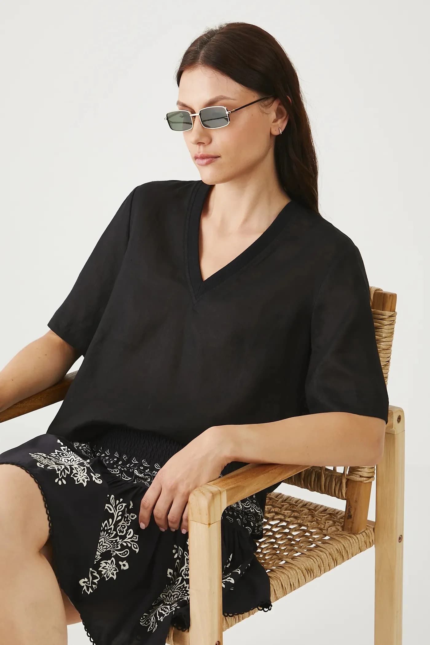 Блузка из медицинского льна