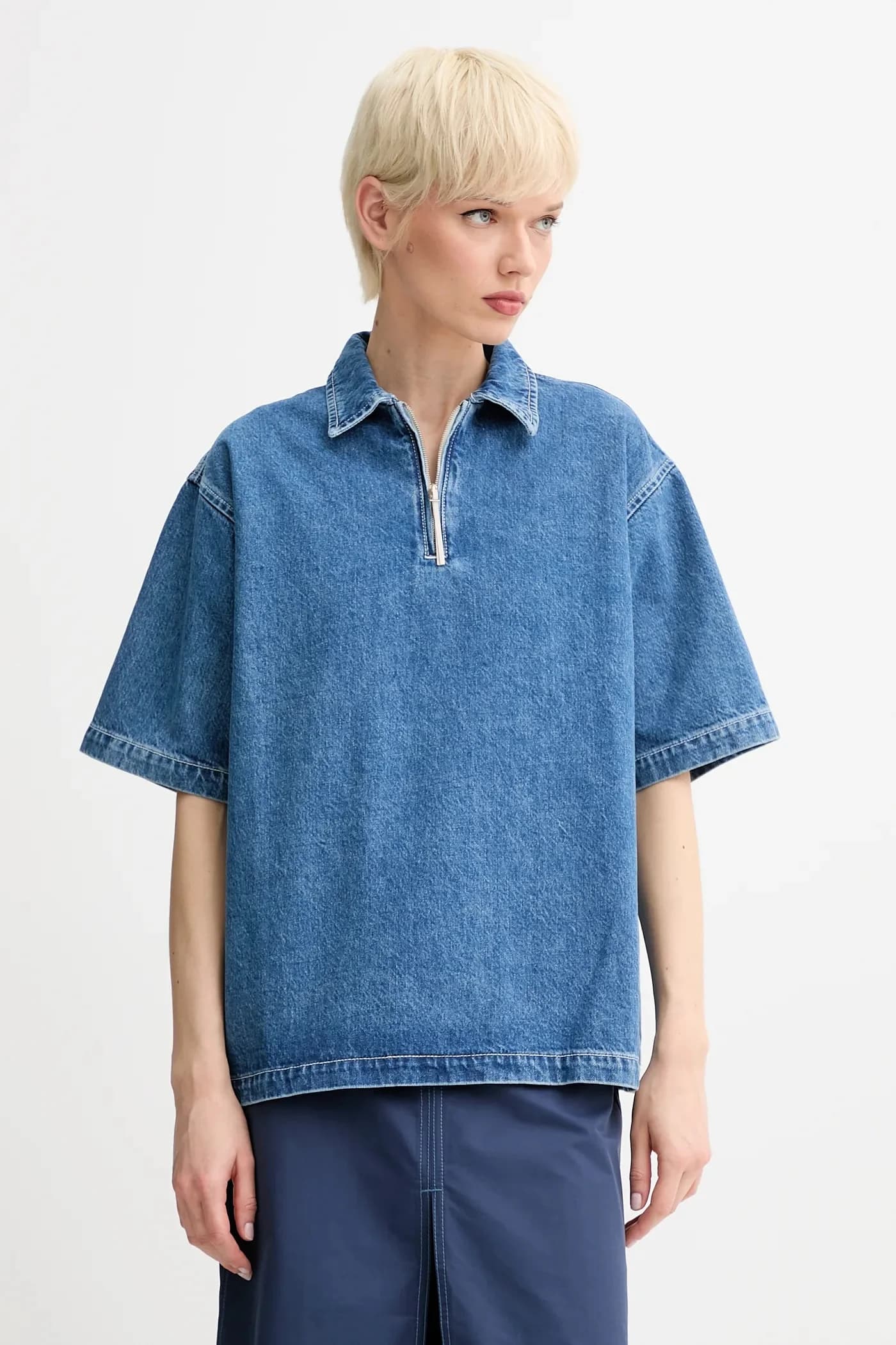 Джинсовая блузка