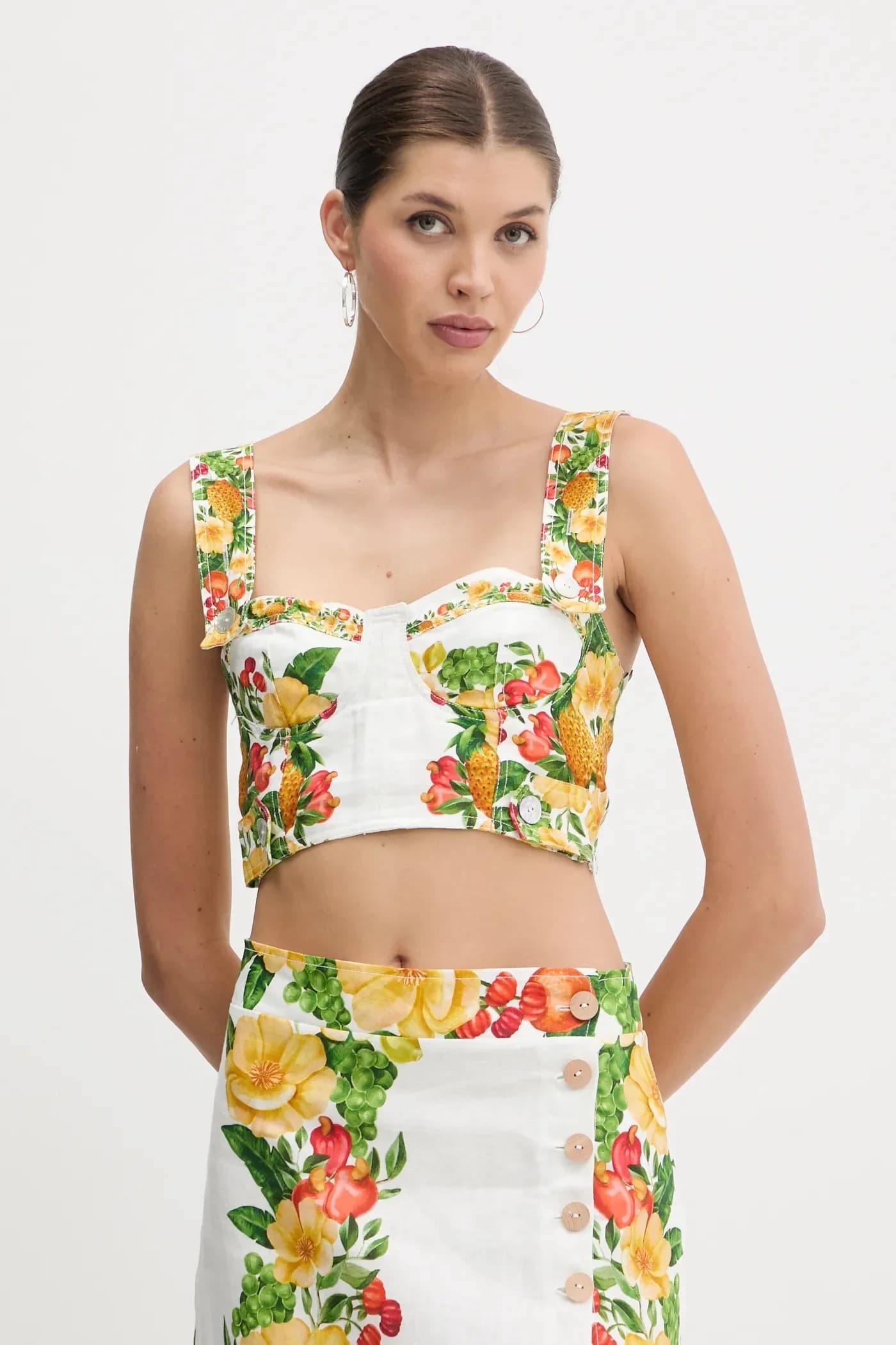 Льняная блузка Farm Rio