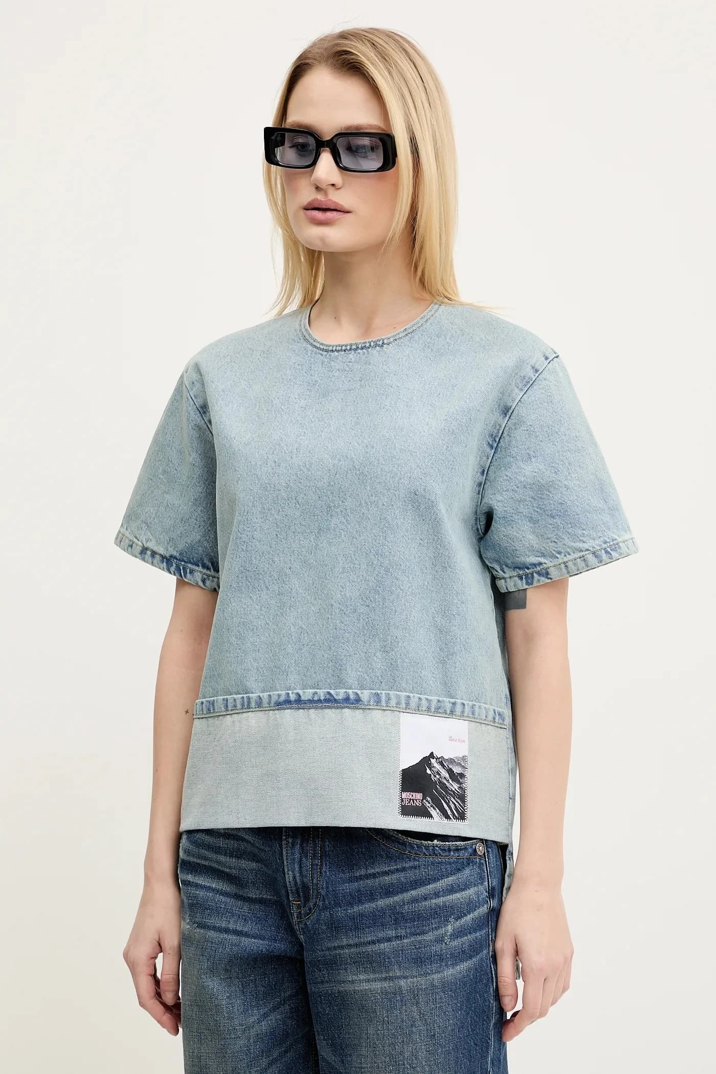 Джинсовая блузка