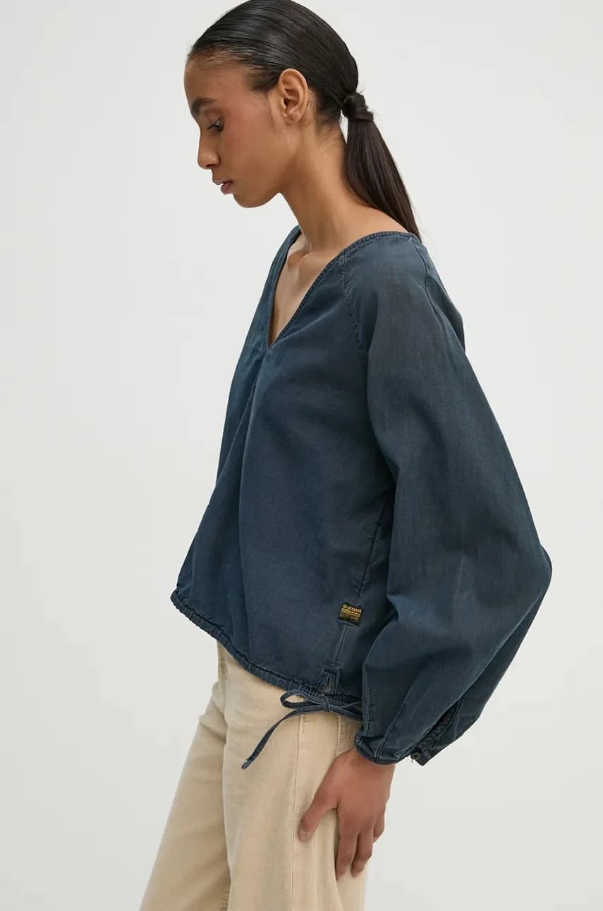 блузка G-Star из хлопка