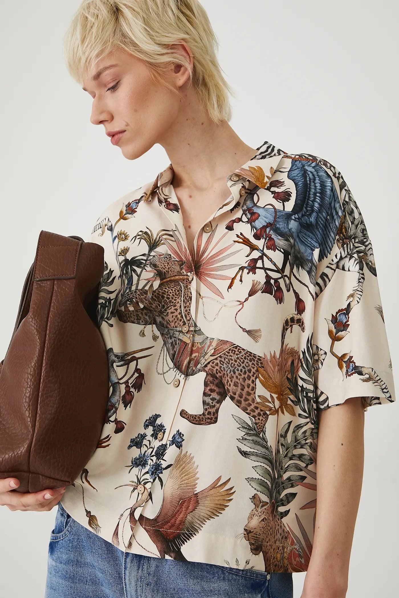 Рубашка из смесового льна