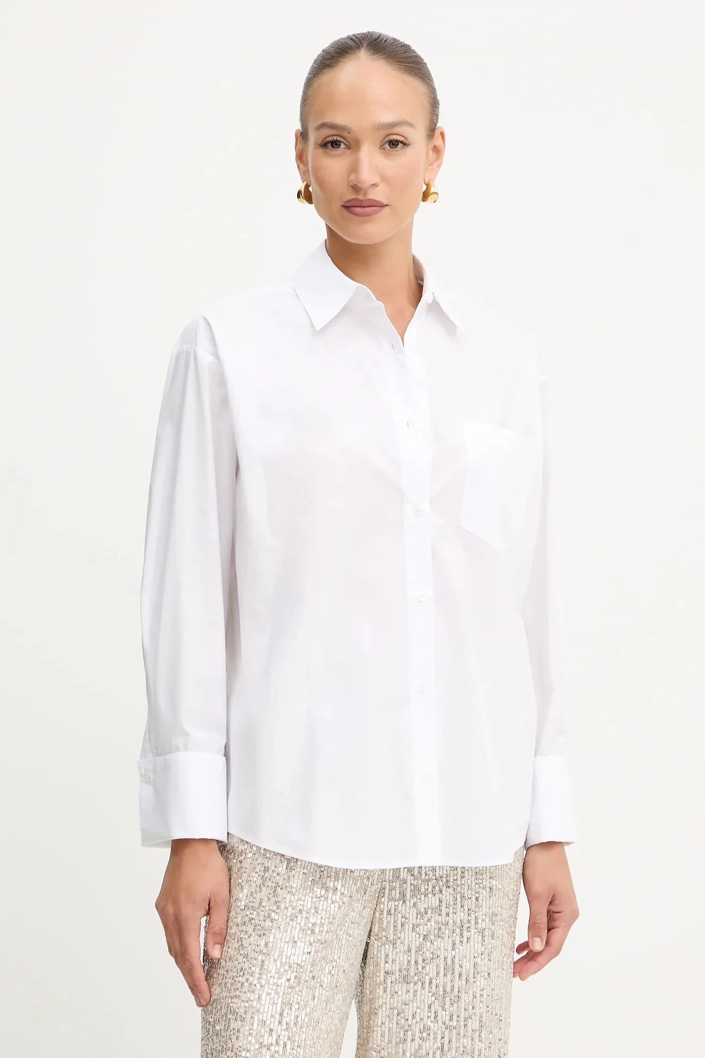 Хлопковая рубашка MICHAEL Michael Kors