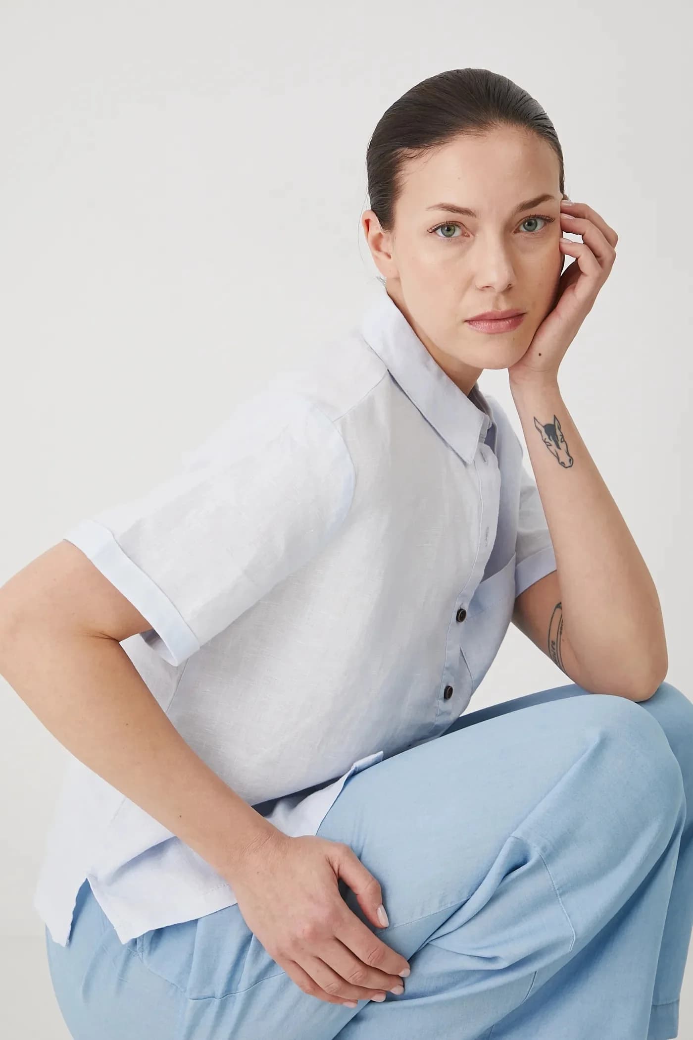 Льняная рубашка