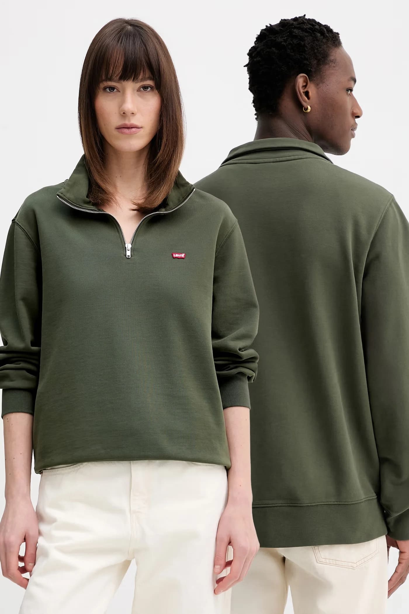 LSE_ORIGINAL Хлопковая толстовка на молнии HM 1/4