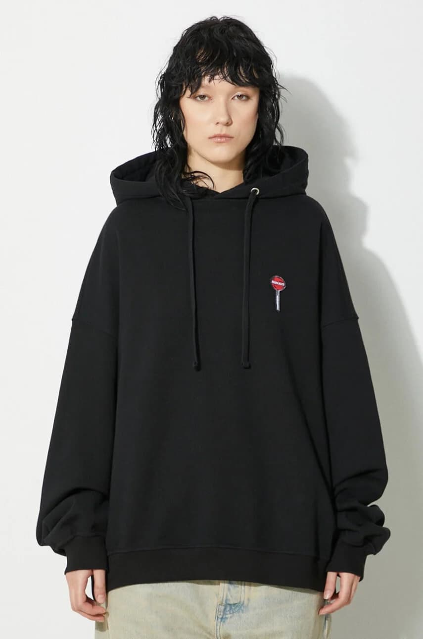 Хлопковая толстовка Black Lollipop Patch Hoodie