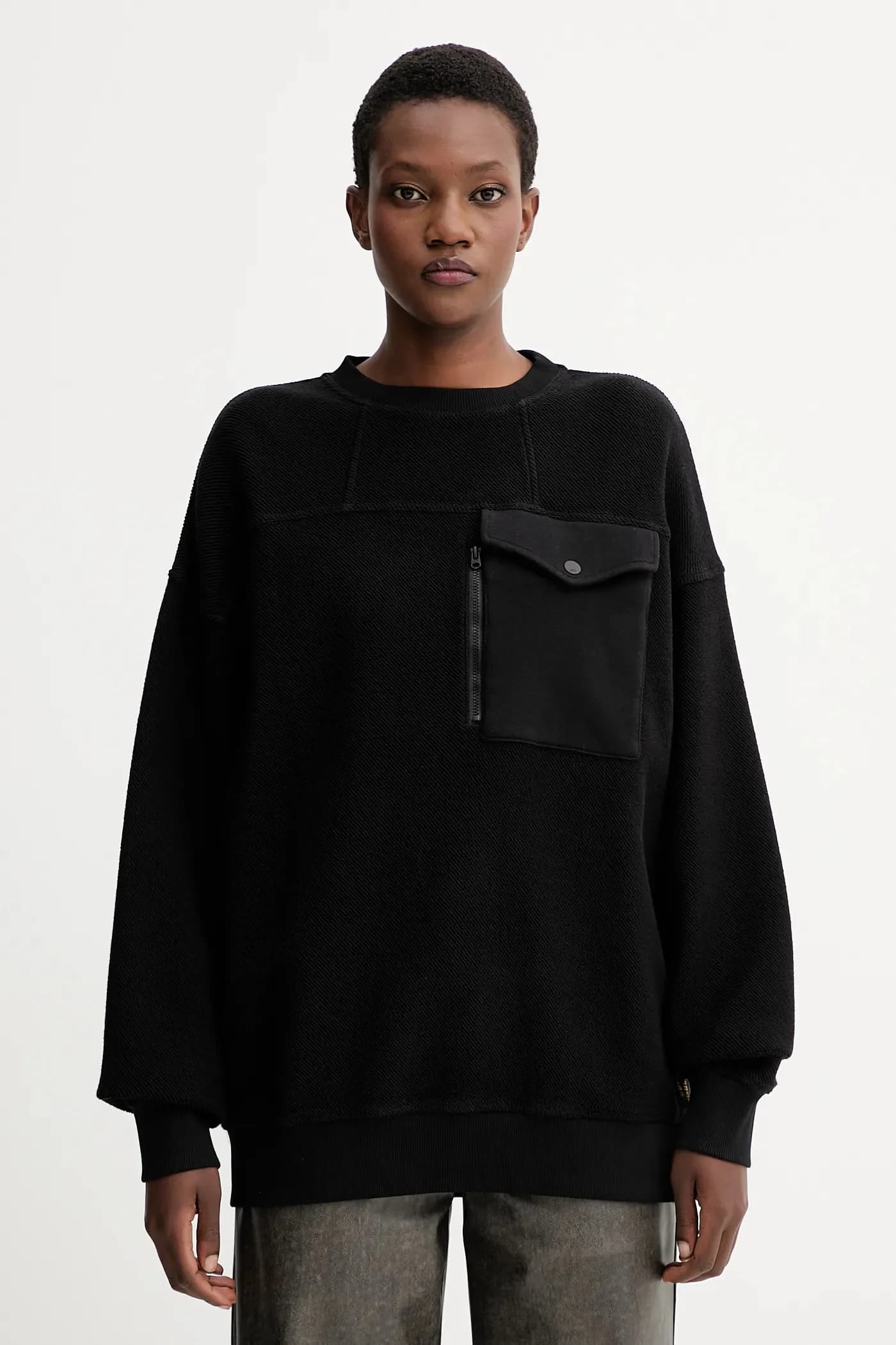 Хлопковая толстовка оверсайз pt