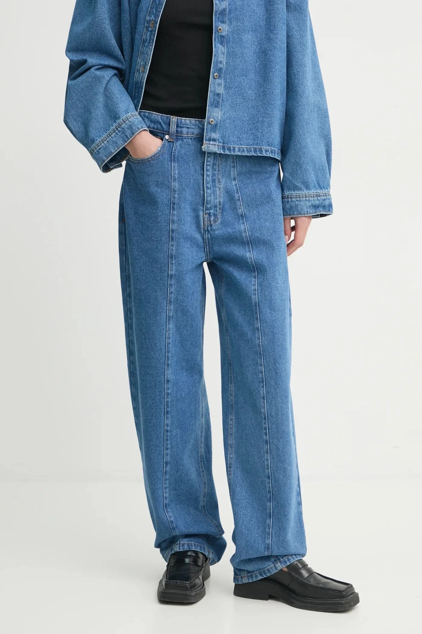 Джинсы с блестками