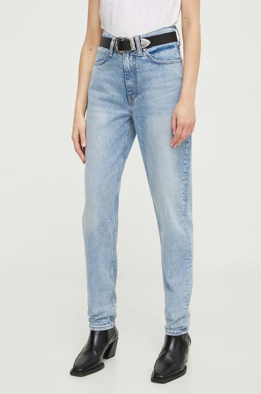 джинсы 80S MOM JEAN синие для женщин