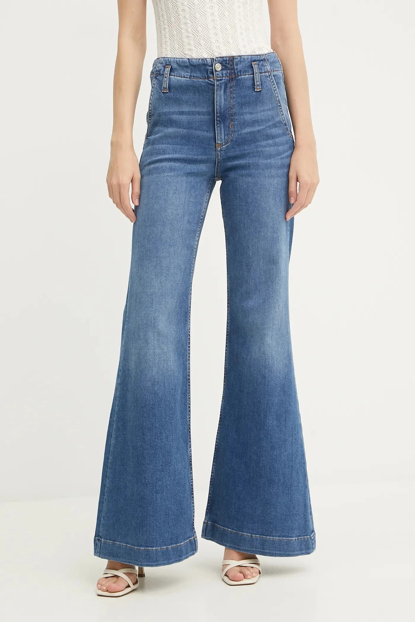 Джинсы ROSALYA 2.0 из смесового шелка