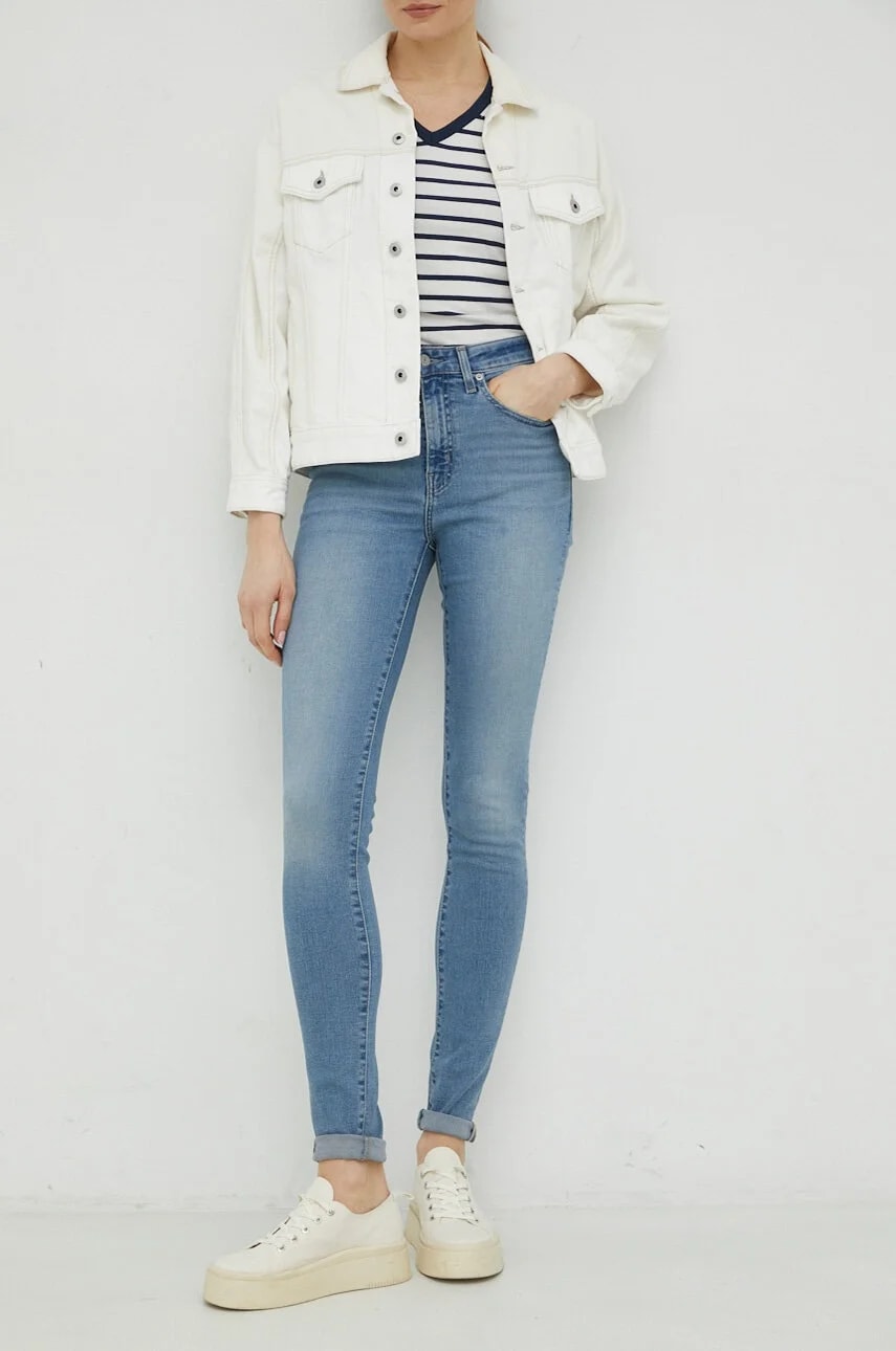 Джинсы 721 HIGH RISE SKINNY синие для женщин