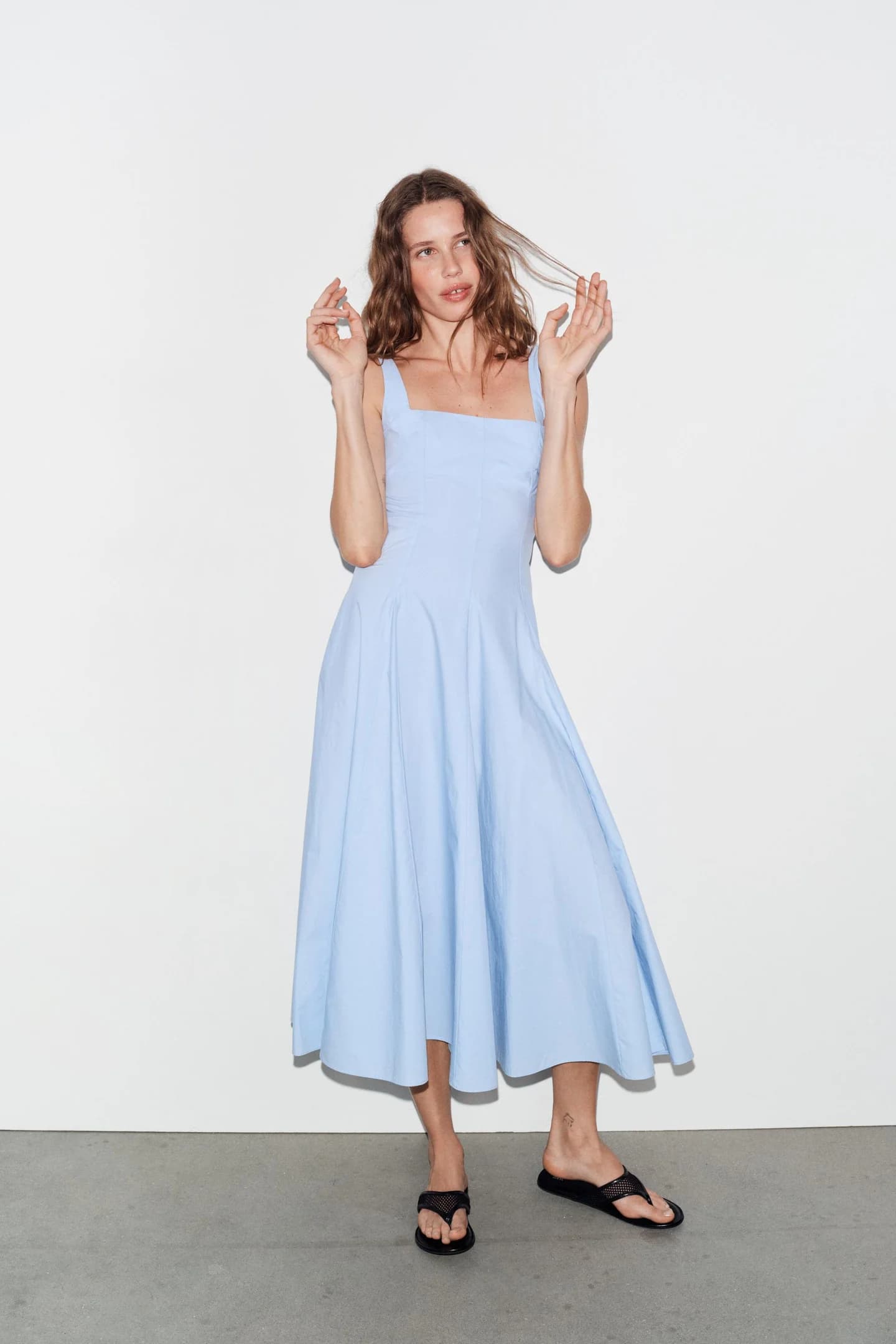 ПЛАТЬЕ ПОПЕЛИН НА КАНТЕЛИ