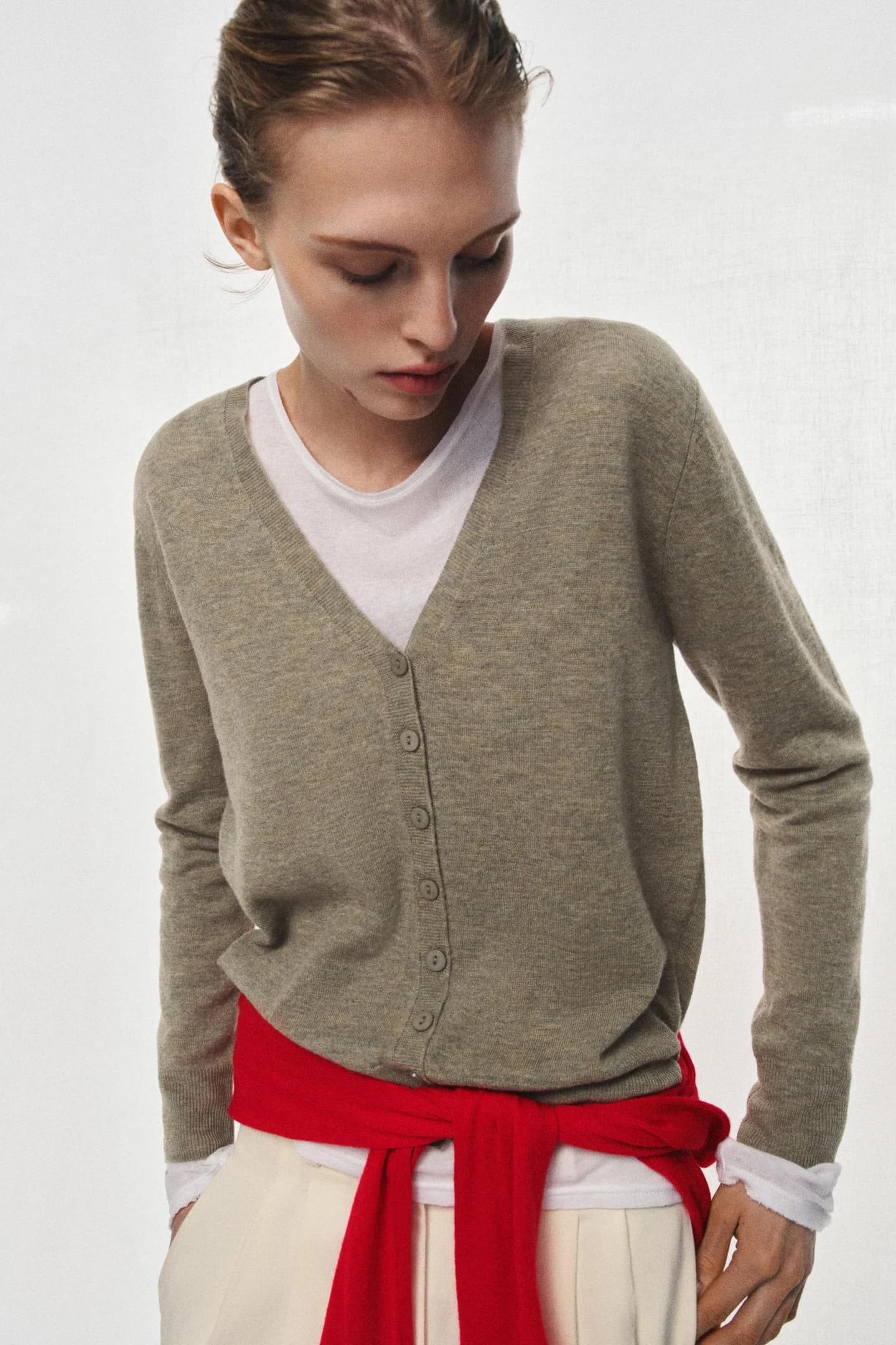 КАРДИГАН ИЗ 100% ОЧЕНЬ МЯГКОЙ ШЕРСТИ