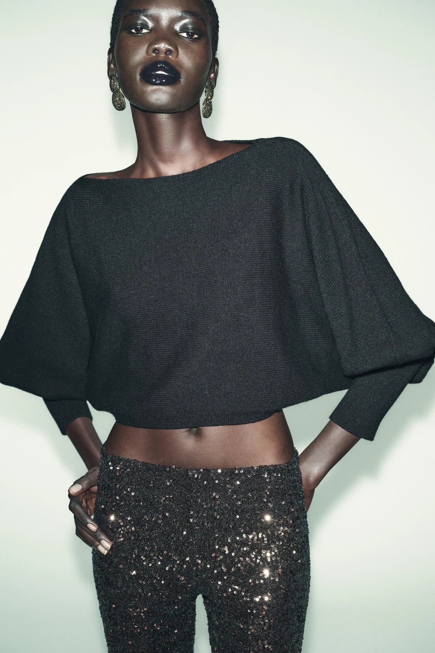 КОРОТКИЙ ДЖЕМПЕР С Пышными РУКАВАМИ