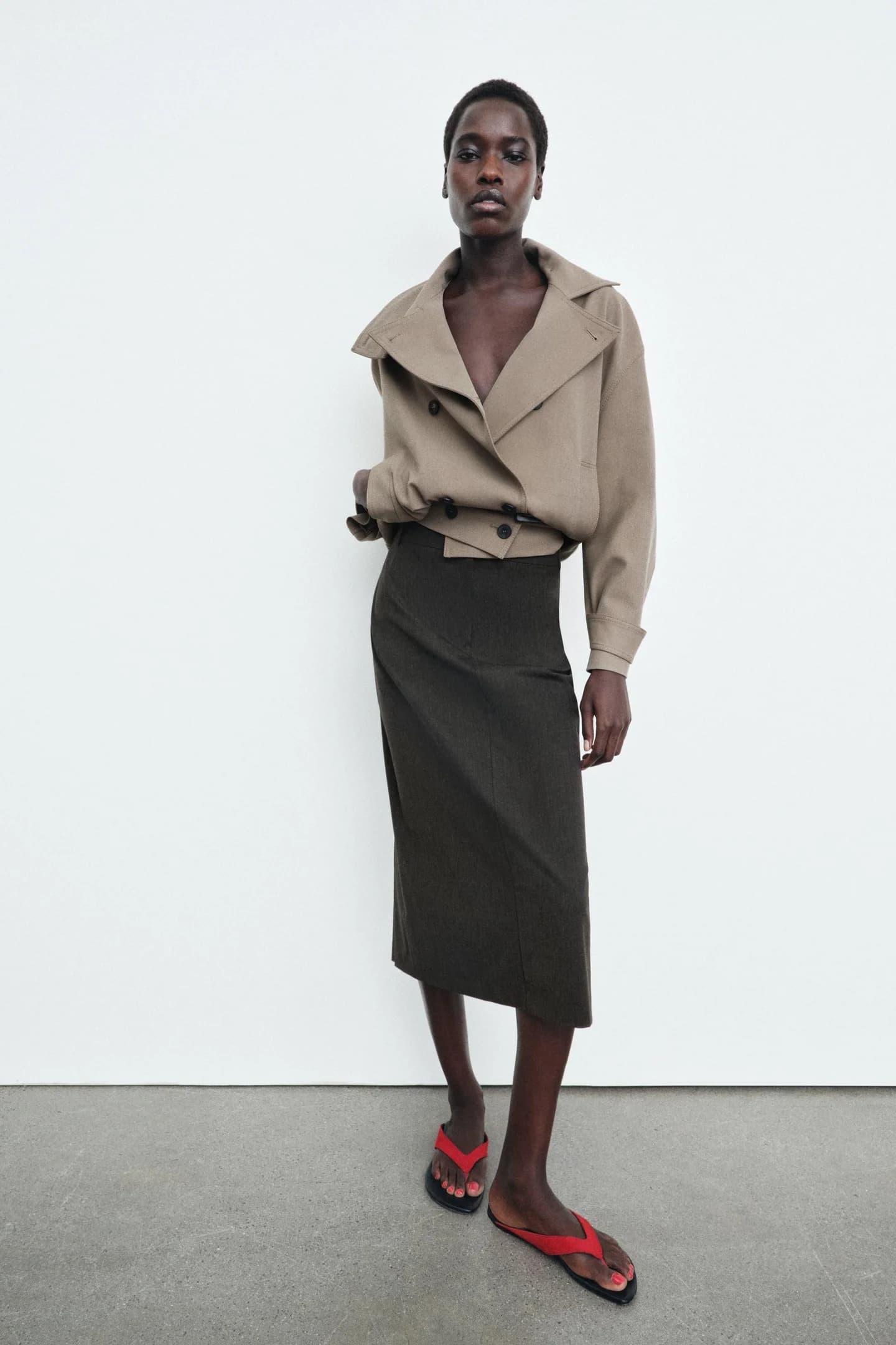 ПРЯМАЯ ЮБКА МИДИ ИЗ КОЛЛЕКЦИИ ZW