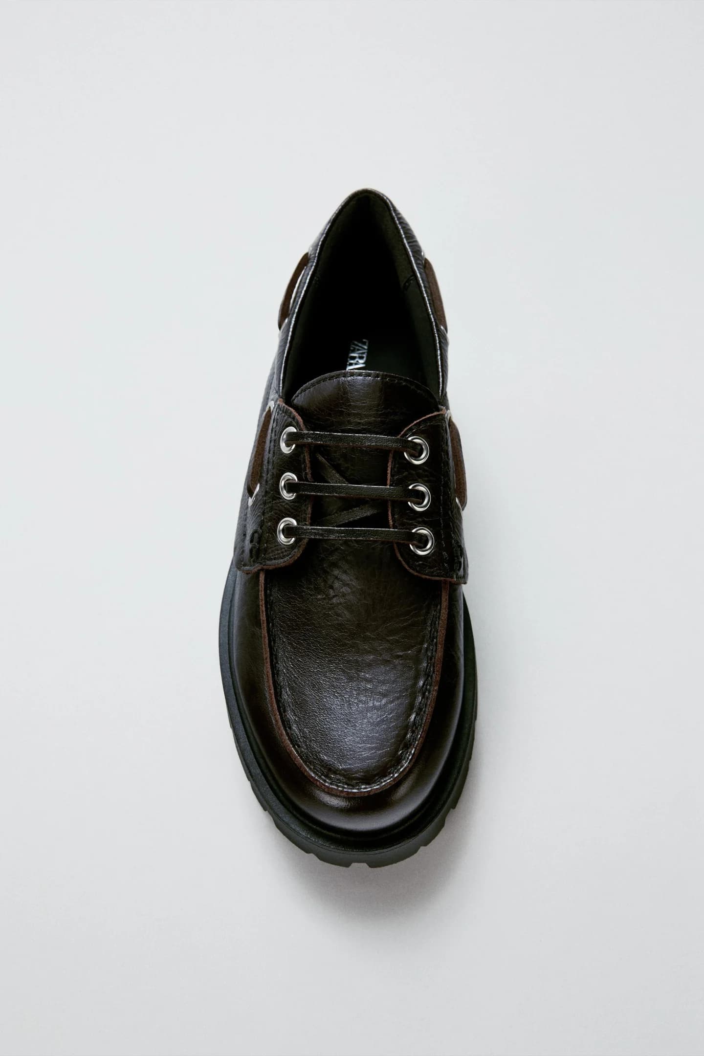 КОЖАНЫЕ МОКАСИНЫ НА ПЛАТФОРМЕ