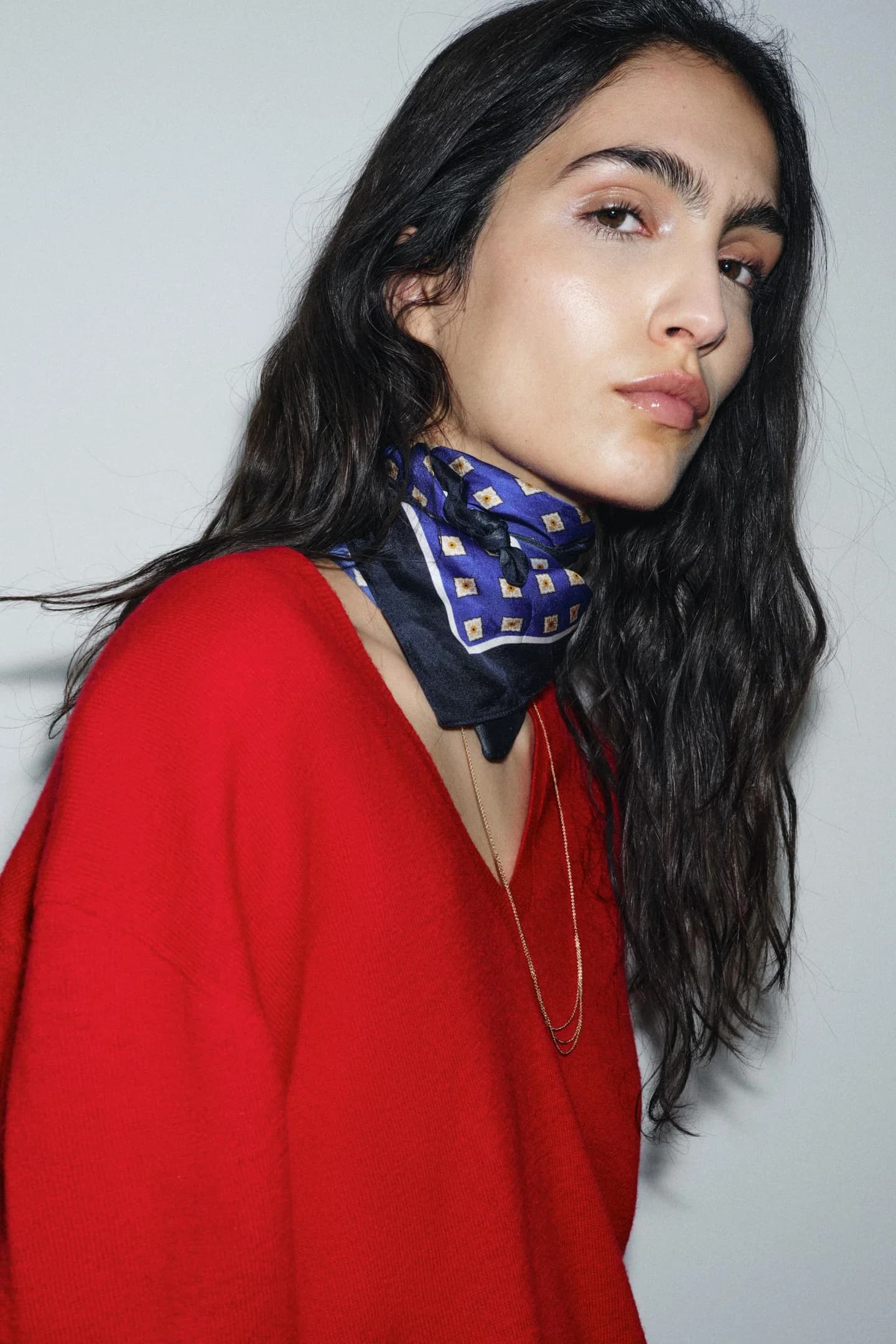 ШАРФ ИЗ 100% ШЕЛКА С ГОРШКАМИ