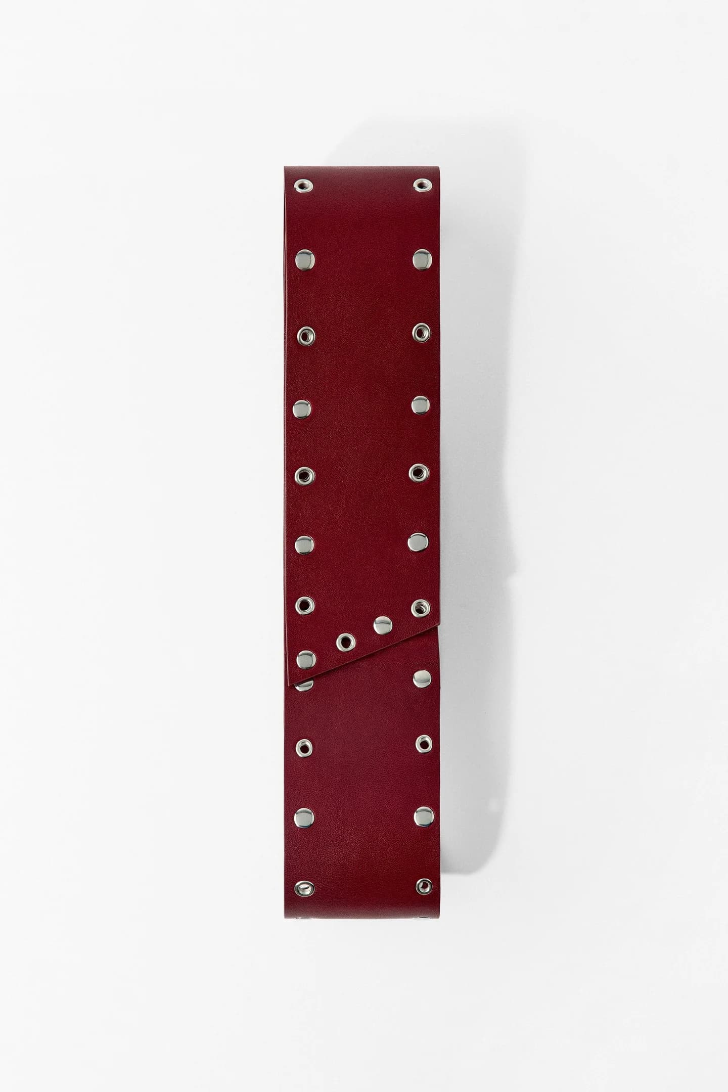 КОЖАНЫЙ КОРСЕТНЫЙ РЕМЕНЬ С КЛЕПКАМИ ИЗ 100% КОЖИ