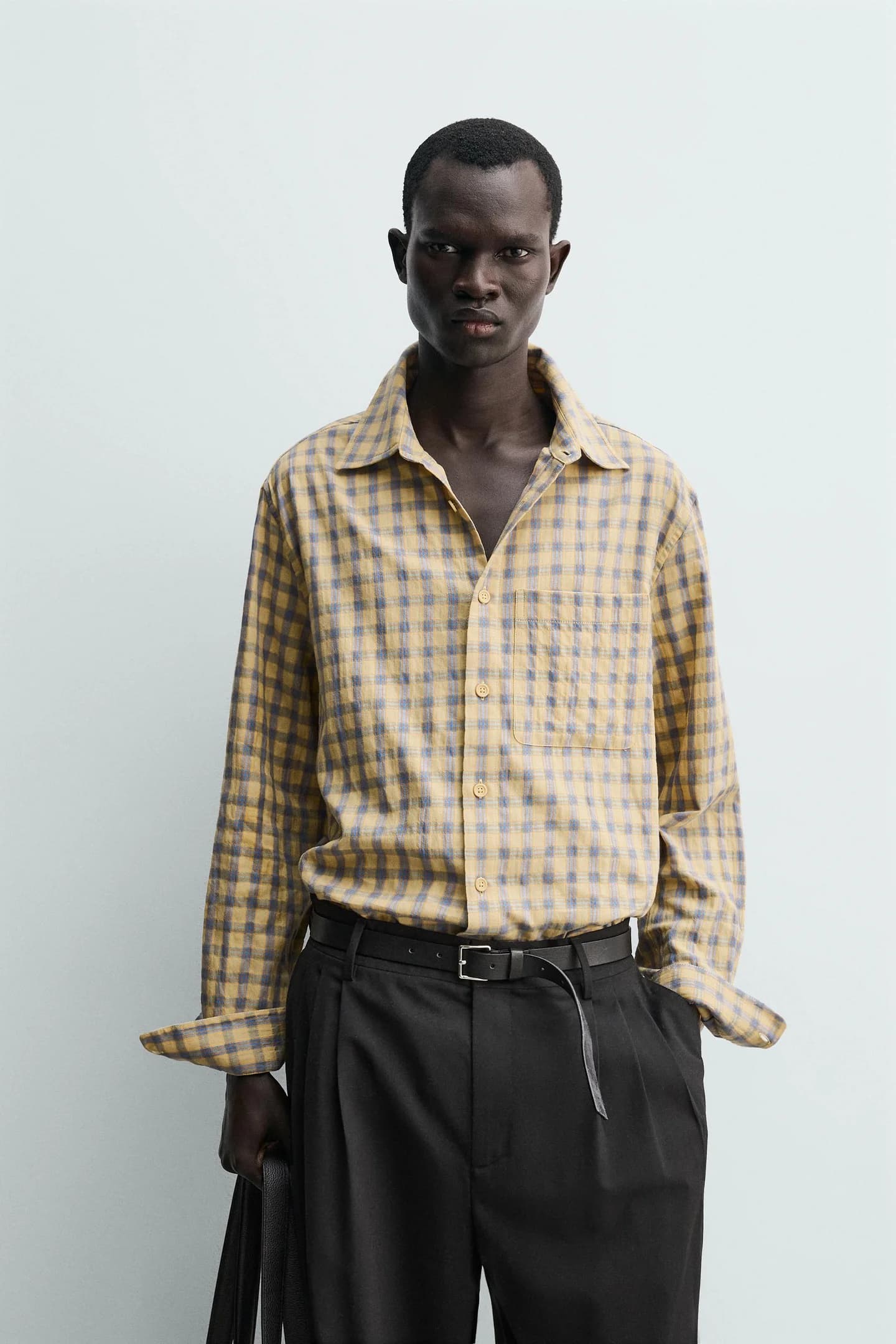 РУБАШКА СВОБОДНОГО КРОЯ В КЛЕТИКУ