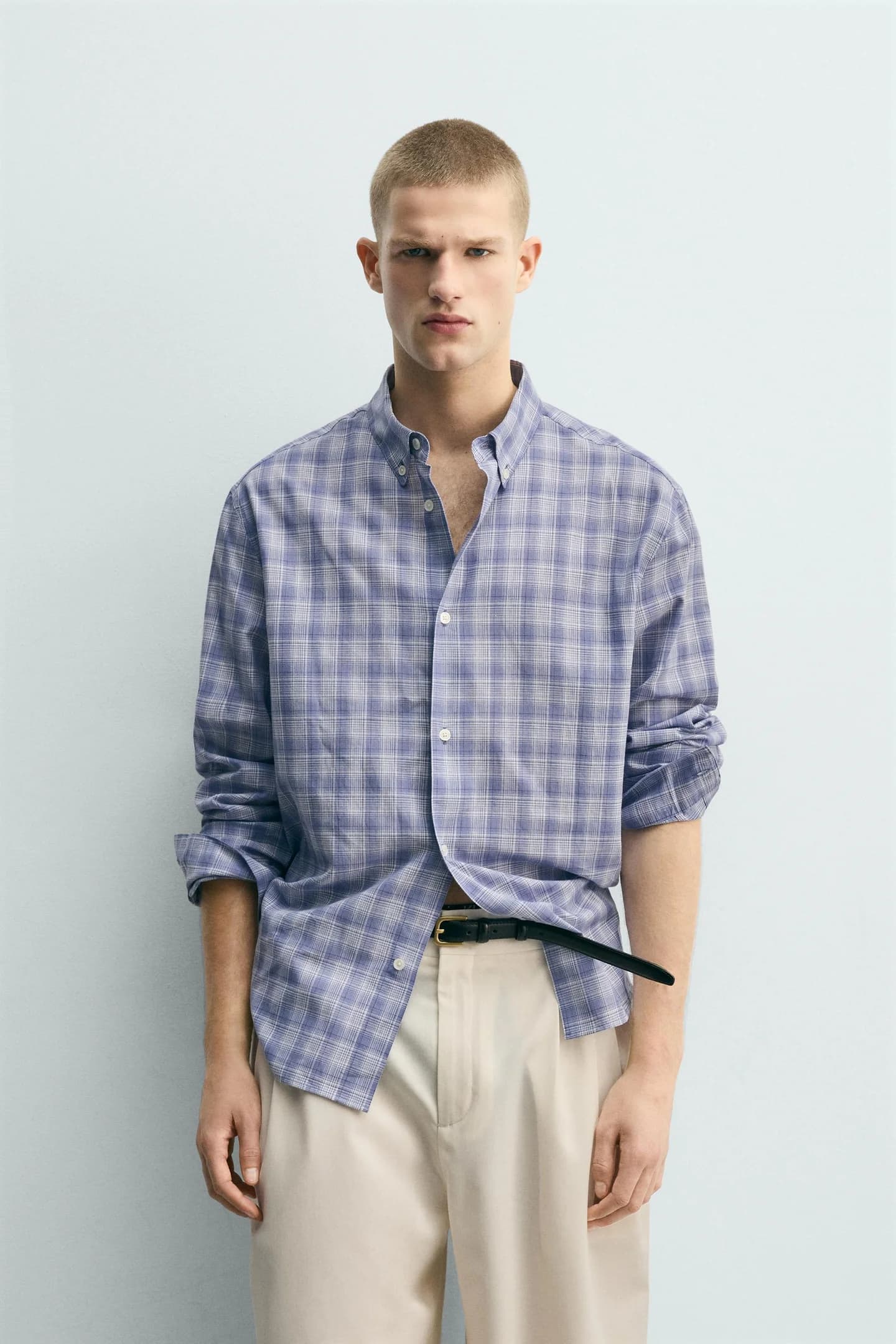 РУБАШКА СВОБОДНОГО КРОЯ В КЛЕТИКУ