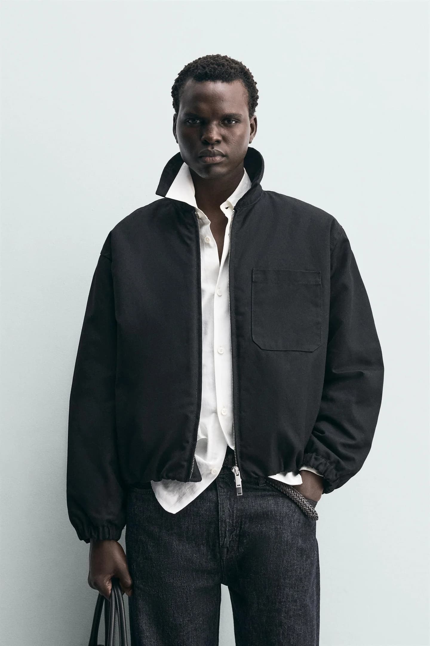 ДЖИНСОВАЯ КУРТКА С ВОЩЕНОЙ ОТДЕЛКОЙ