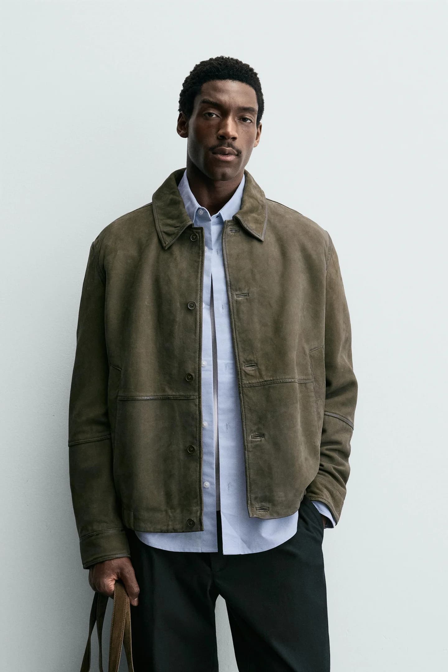 КУРТКА ИЗ ЗАМШЕВОЙ КОЖИ