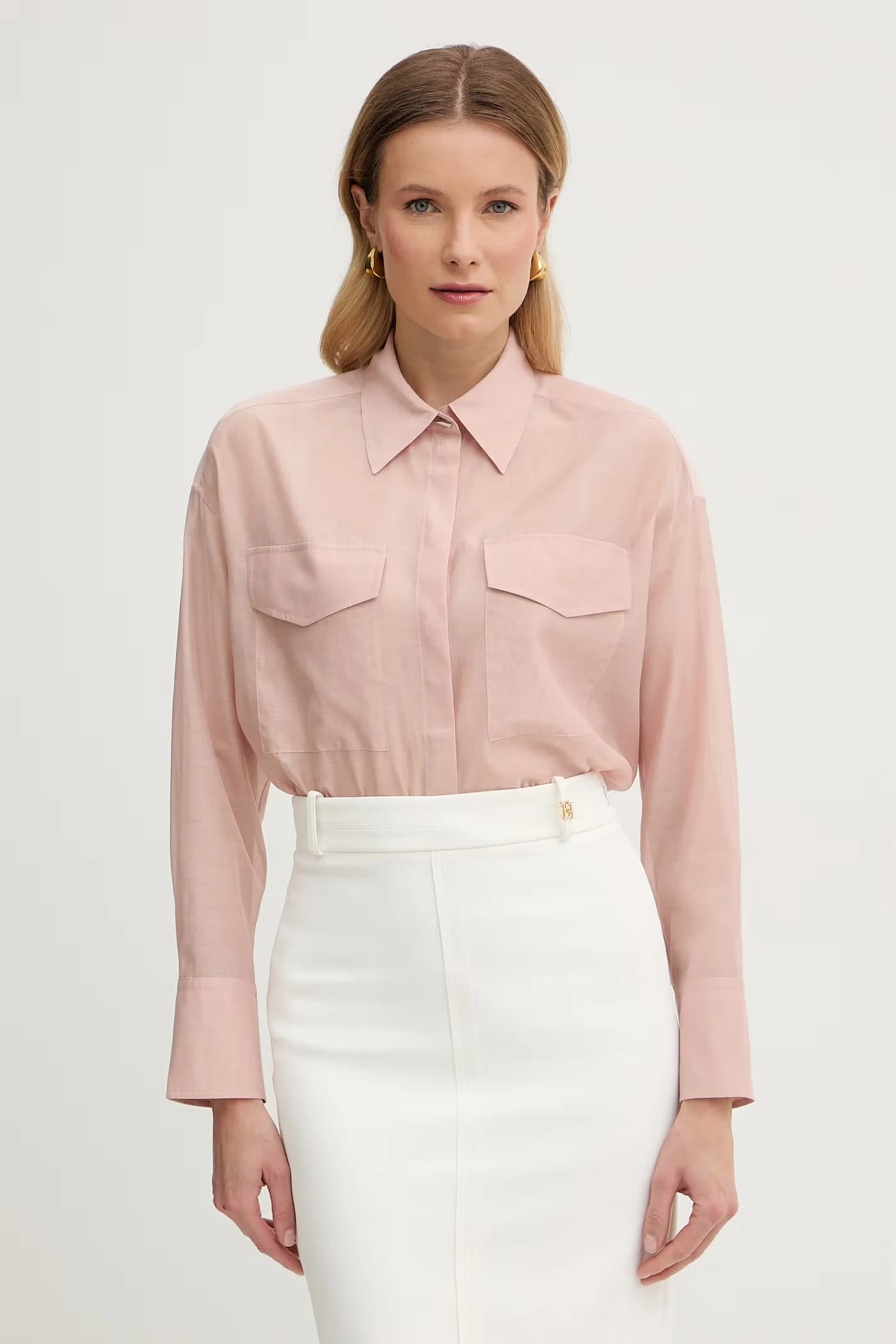 Женская рубашка из шелка FATE