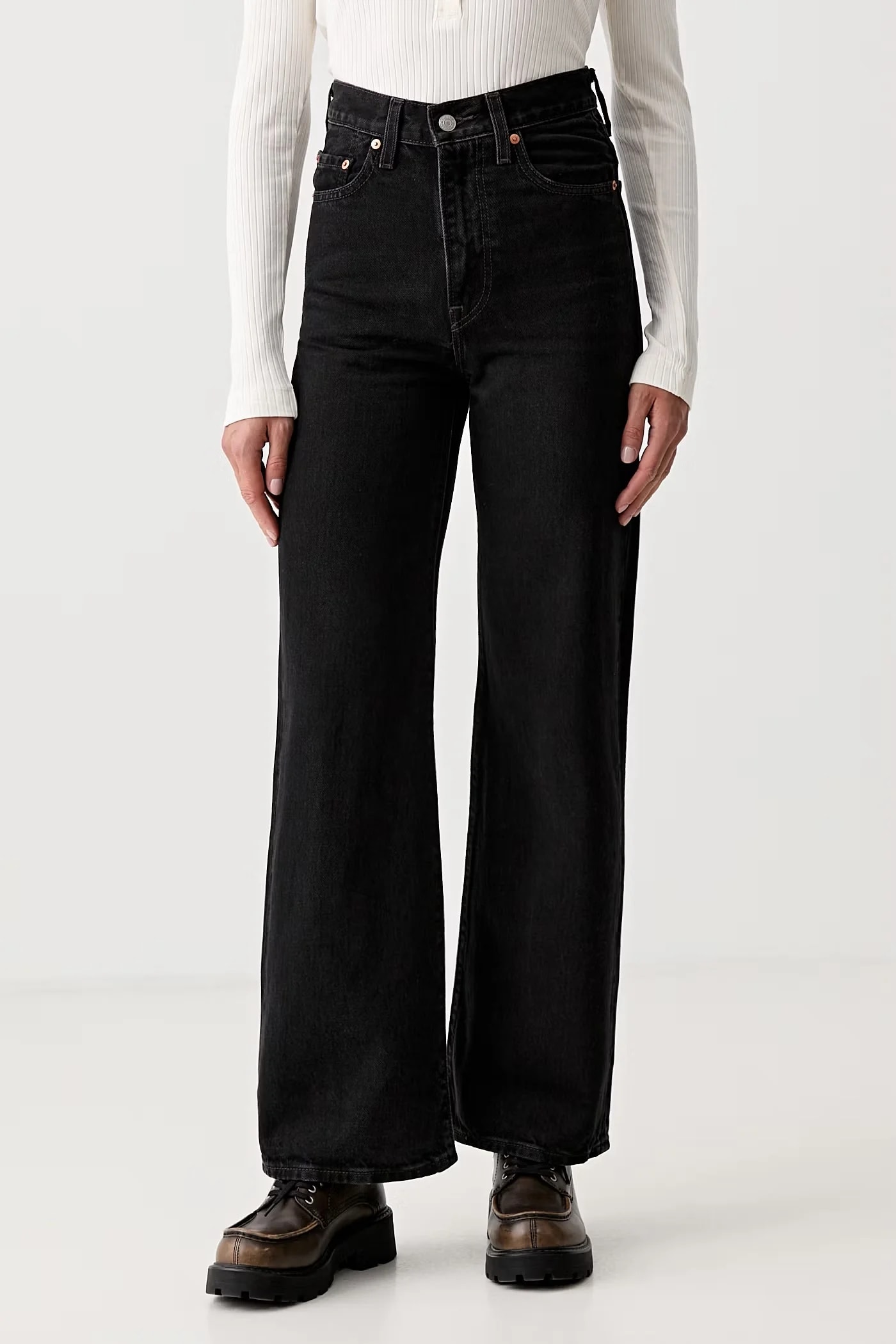 RIBCAGE WIDE LEG женские широкие джинсы