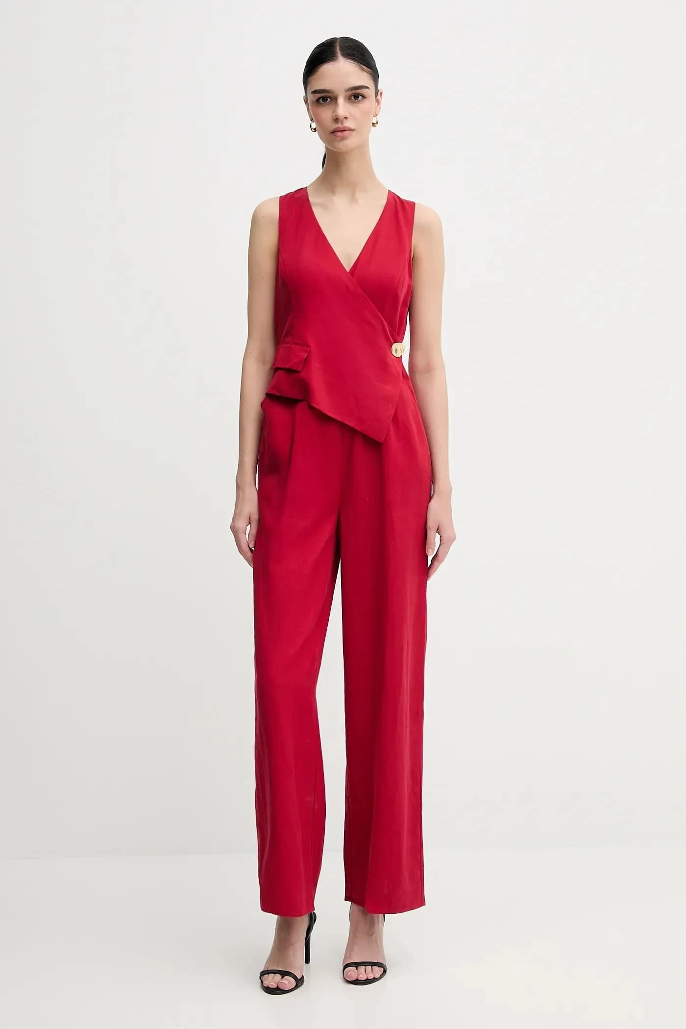 Комбинезон из смесового льна