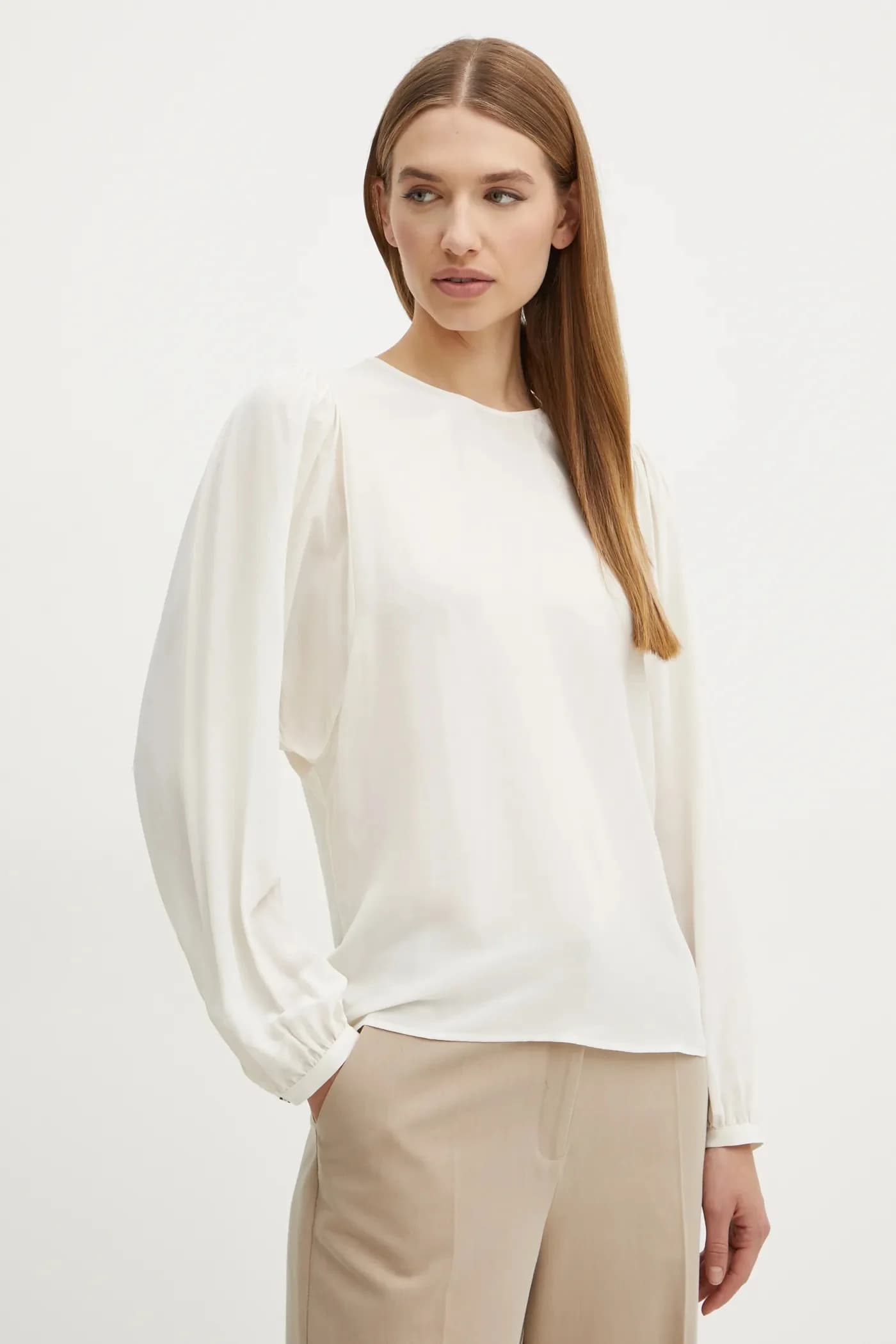 Блуза из смесового шелка