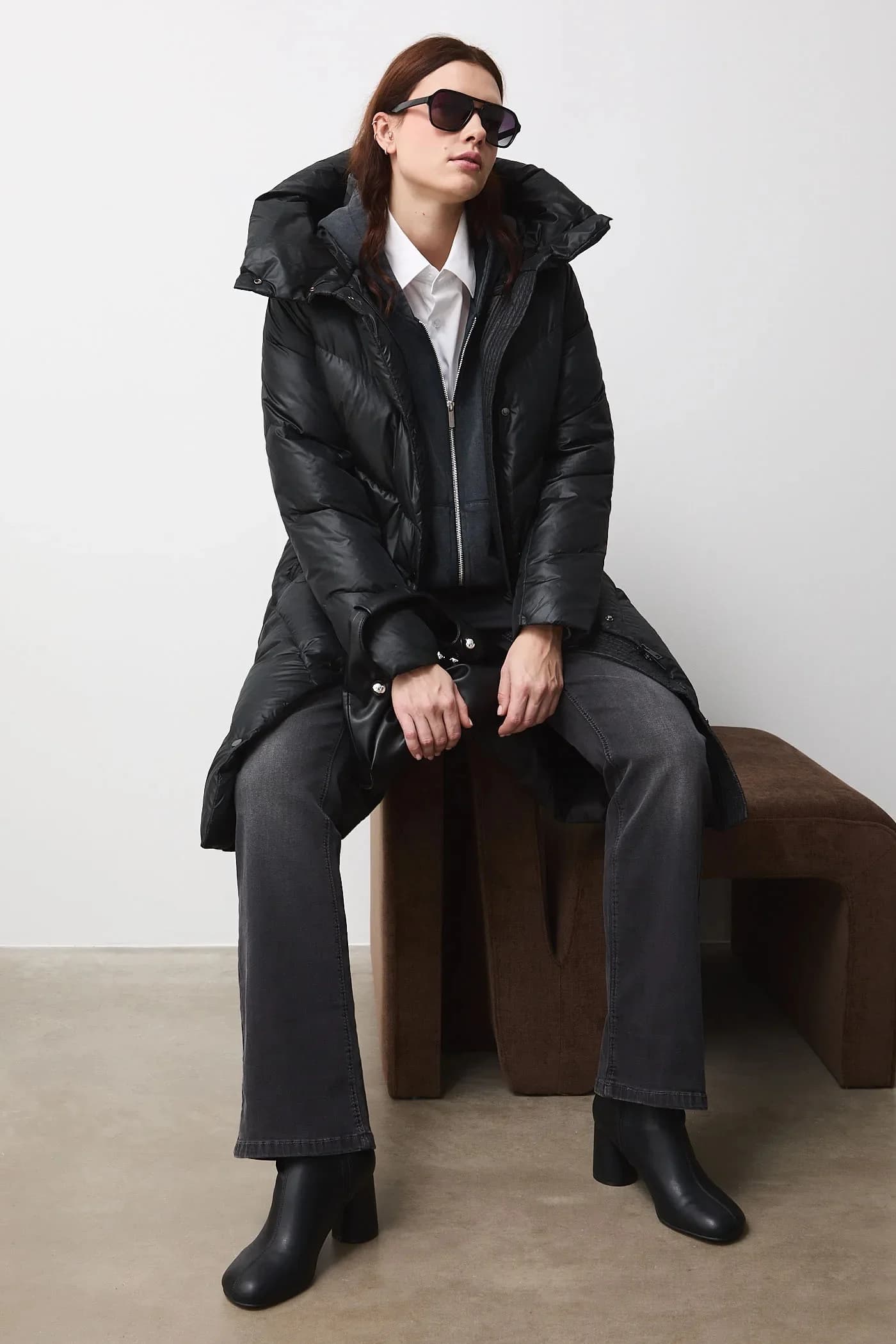 Пуховое пальто