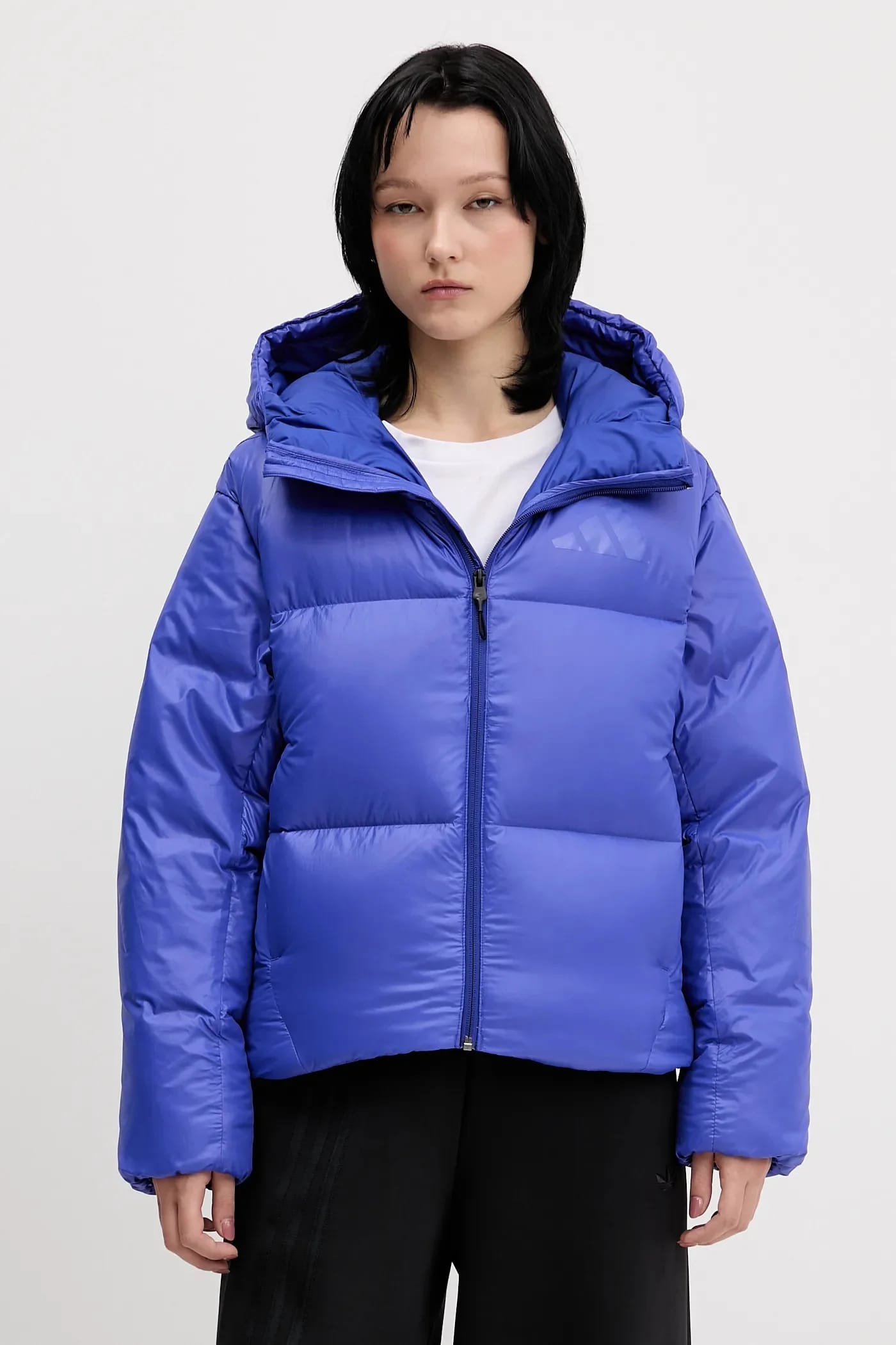Пуховик Adidas x Z.N.E синий для женщин