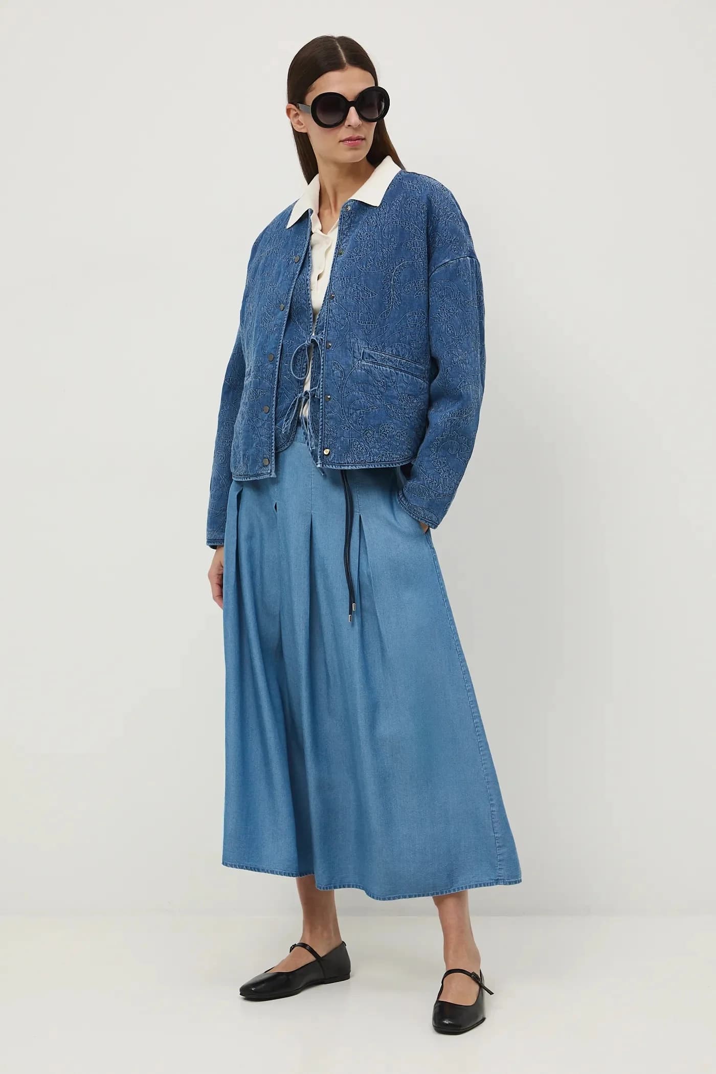 Хлопковая джинсовая куртка