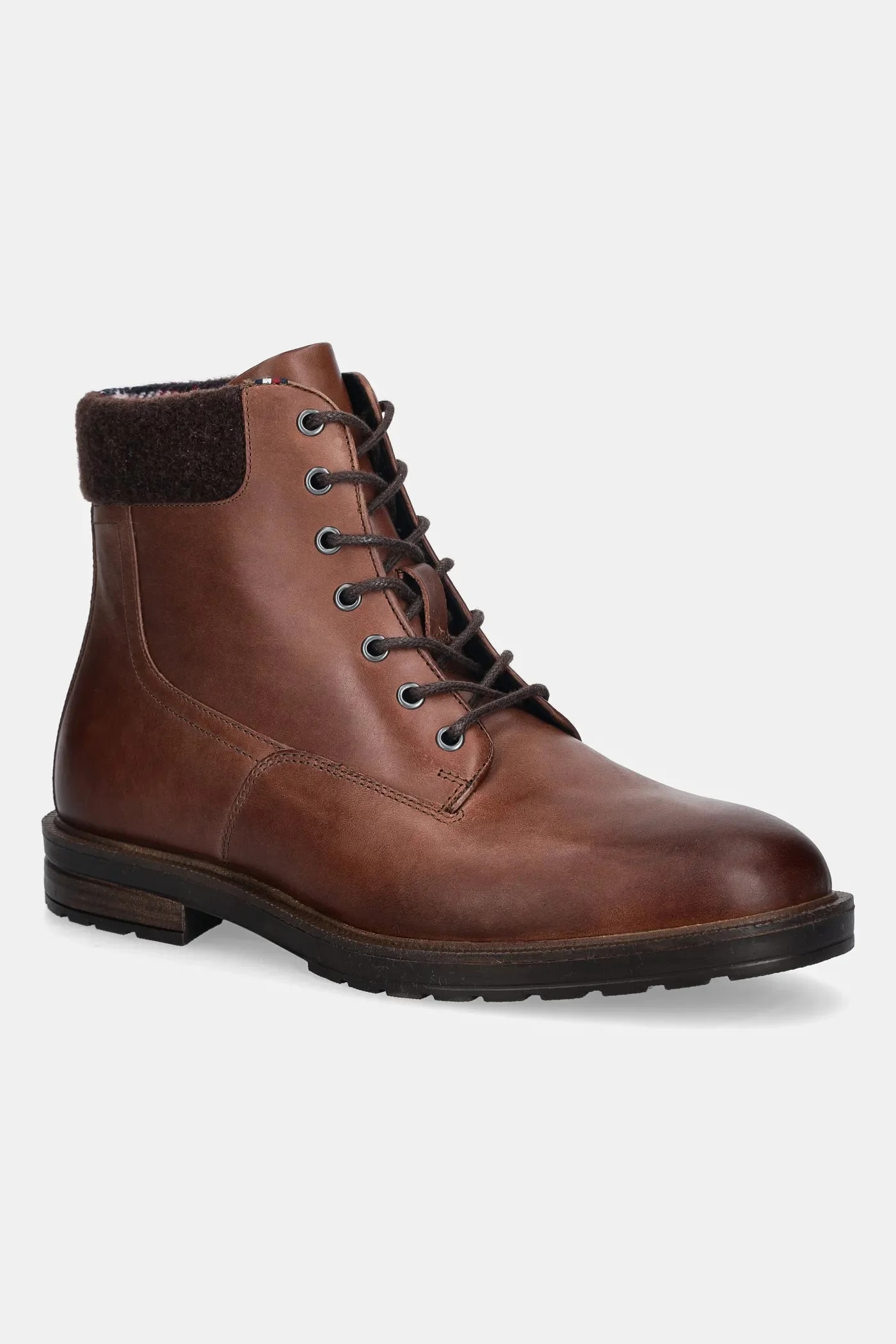 Кожаные ботинки CLEATED HILFIGER W LTH BOOT