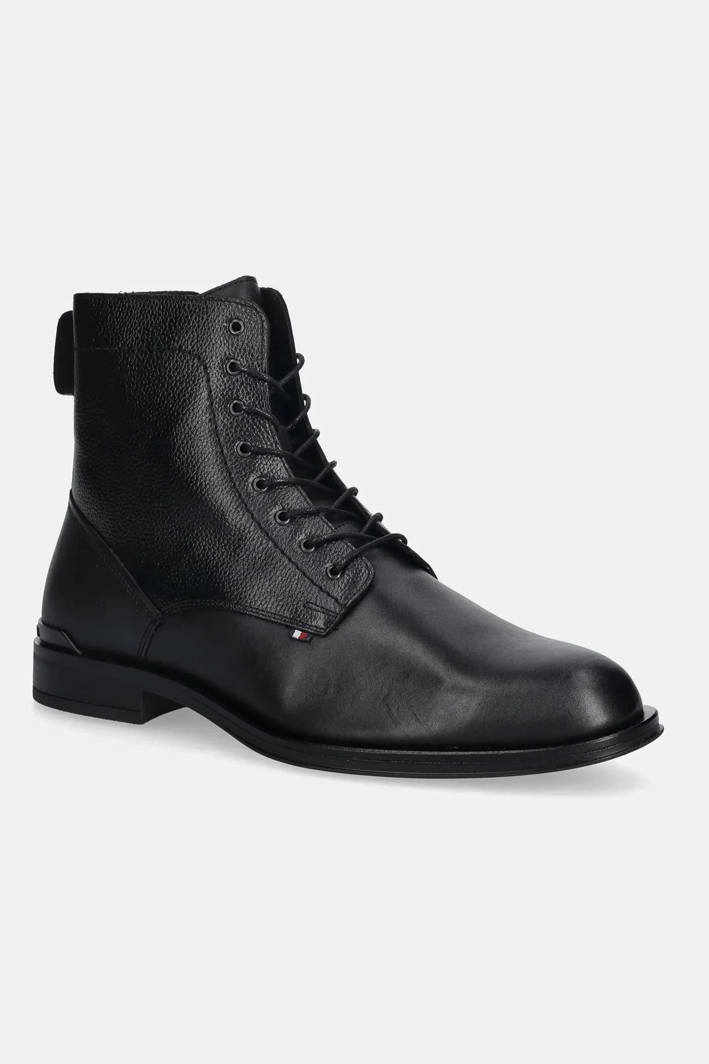 Кожаные ботинки CORPORATE HILFIGER LTH ZIP BOOT