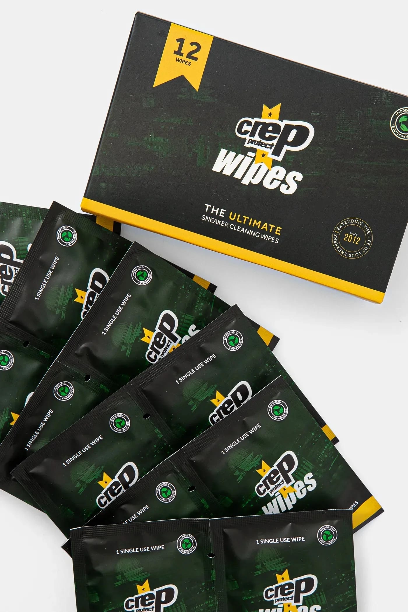 Салфетки для обуви CREP Wipes (12 шт.) Биоразлагаемые, 12 шт.