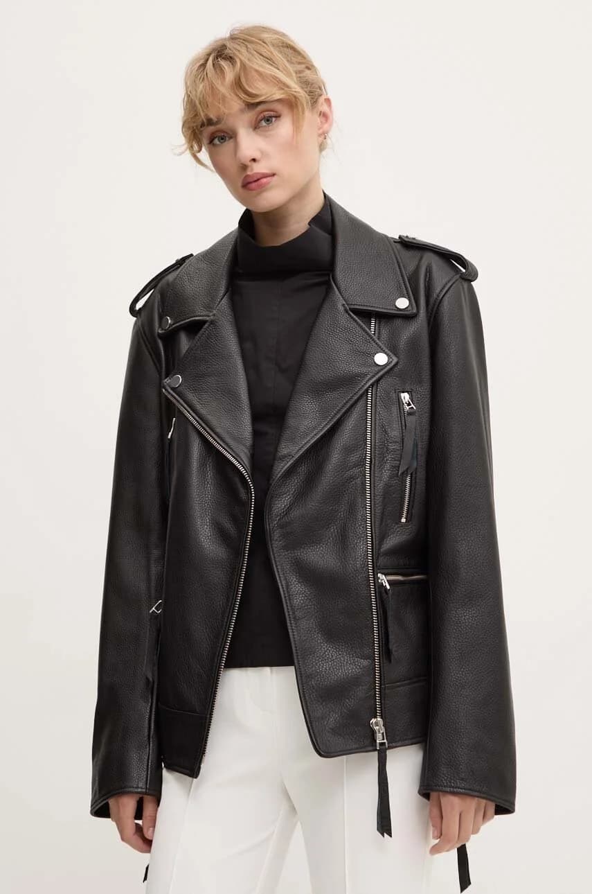 Байкерская кожаная куртка