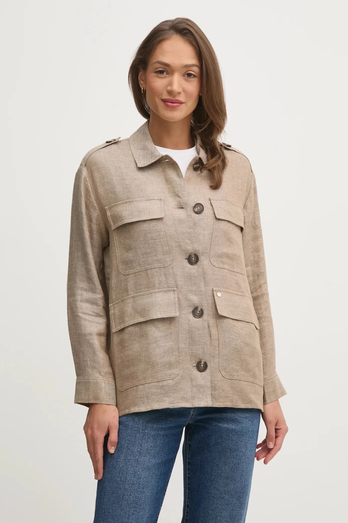 Льняная куртка