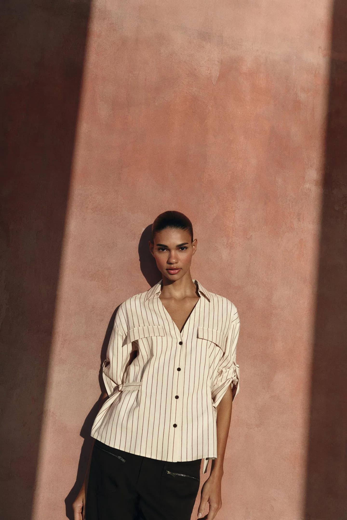 РУБАШКА САФАРИ В ПОЛОСКУ