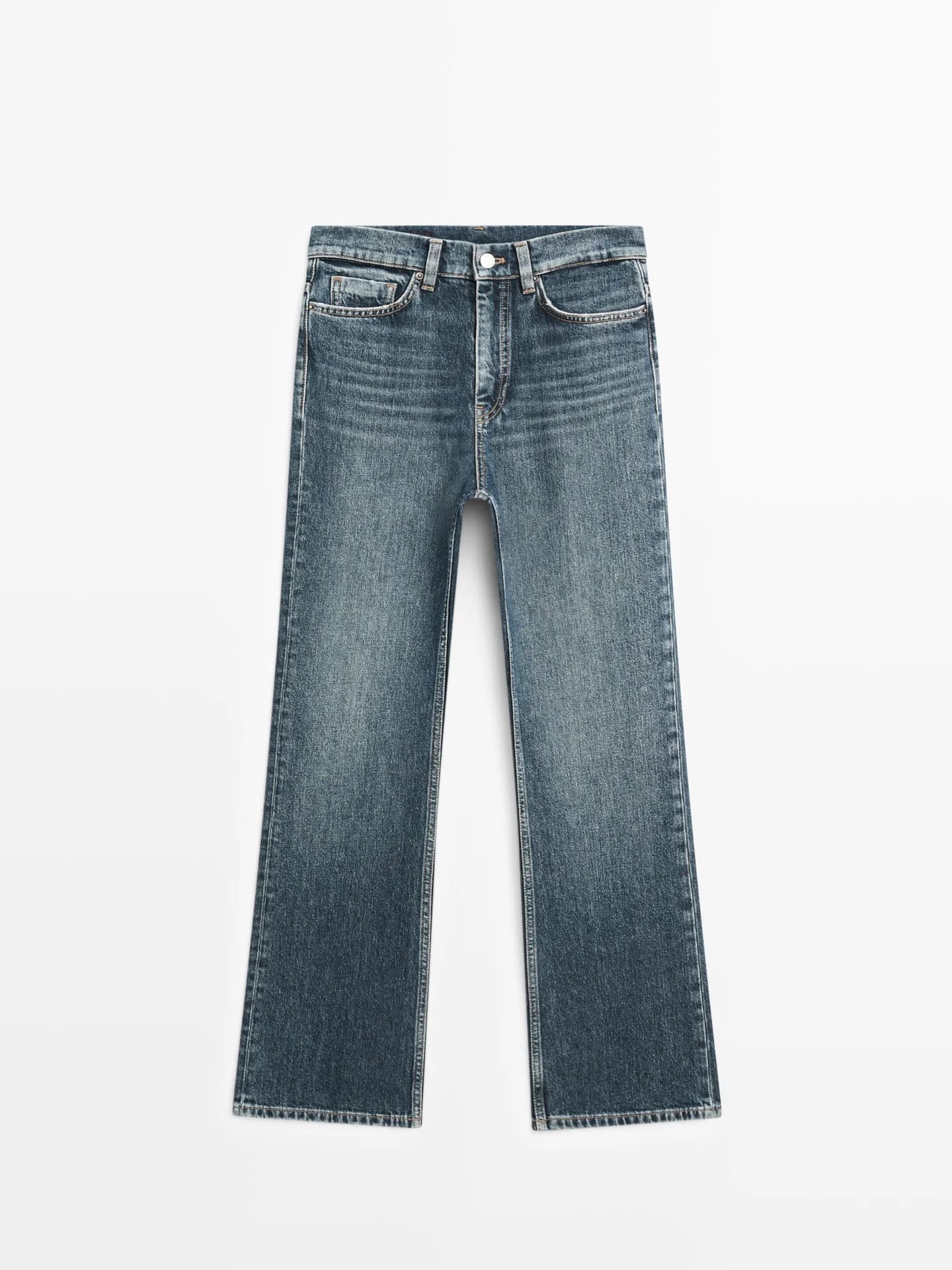 Джинсы Bootcut с высокой талией