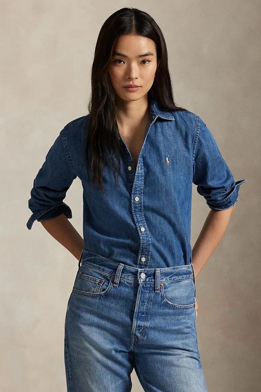 Джинсовая рубашка