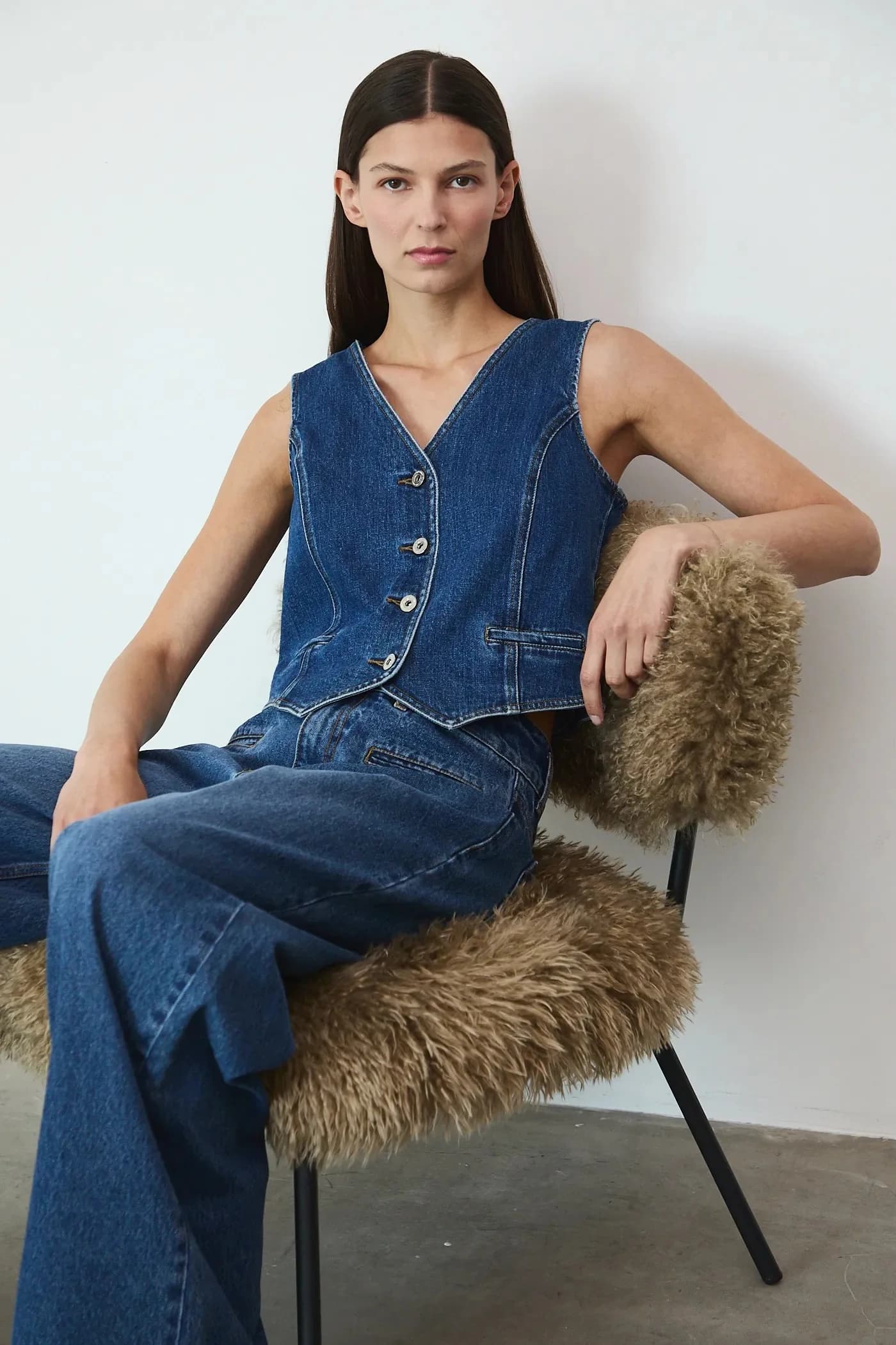 Джинсовый жилет