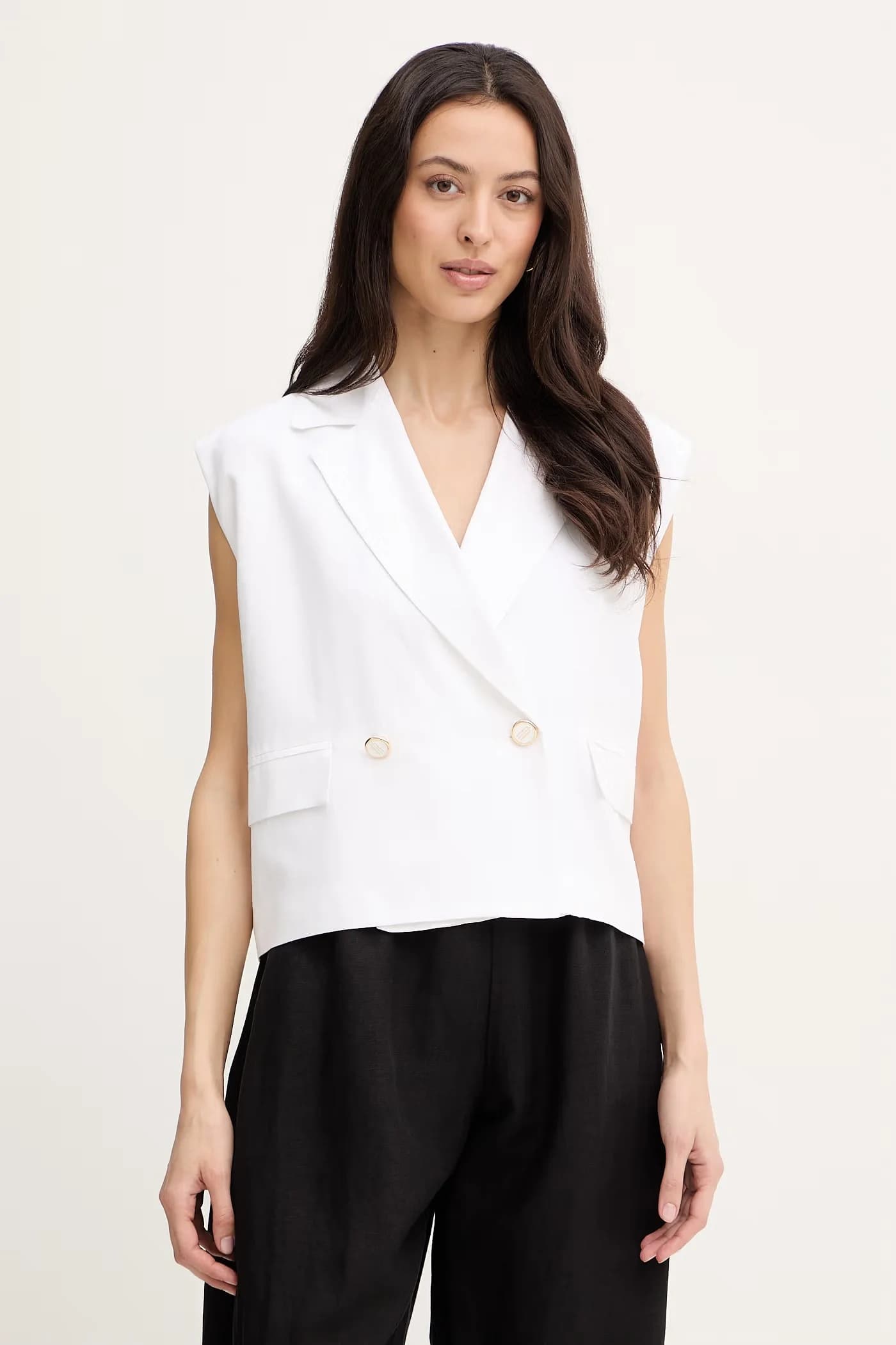 Жилет с льном