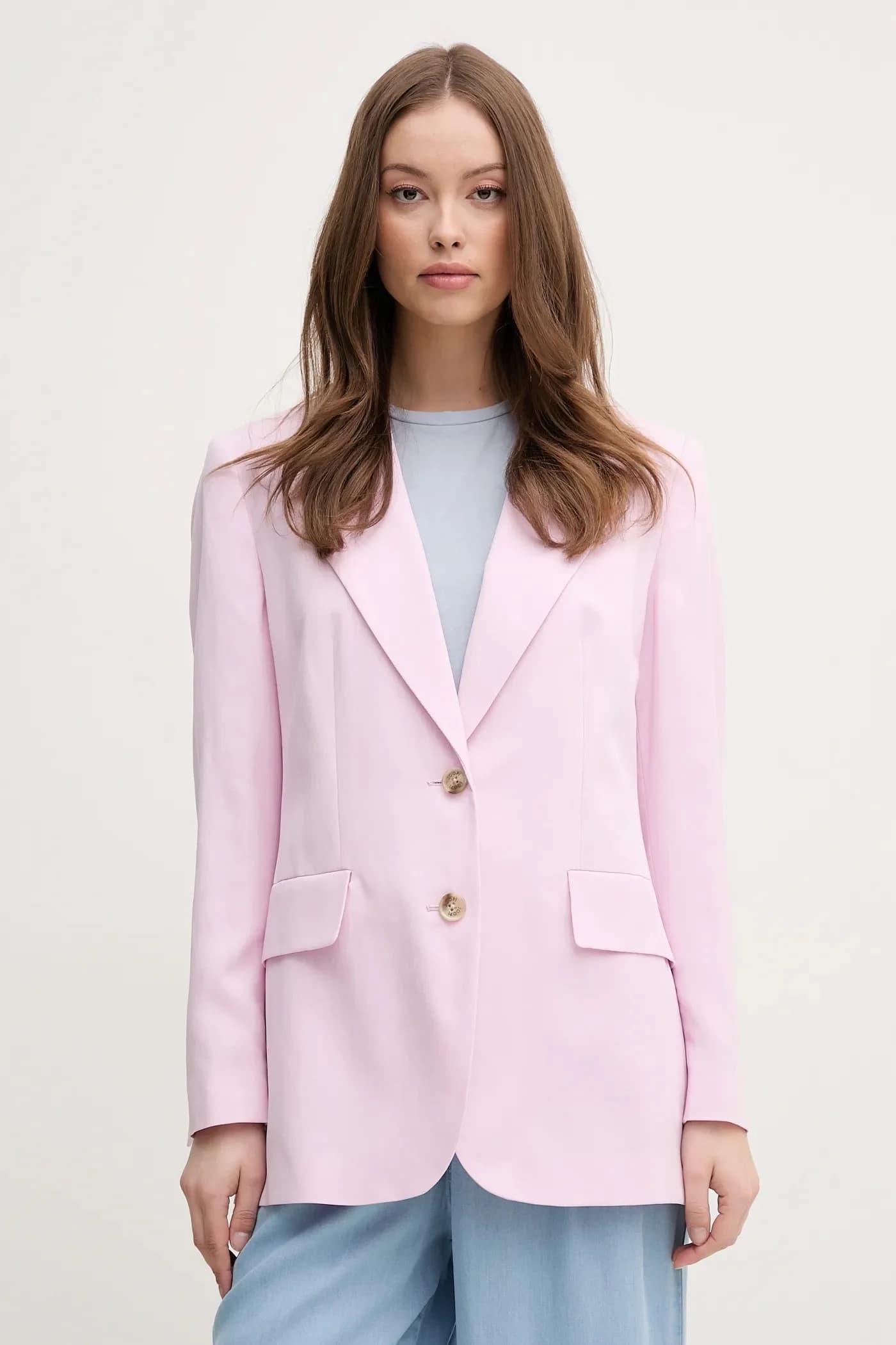 Пиджак из смесового льна