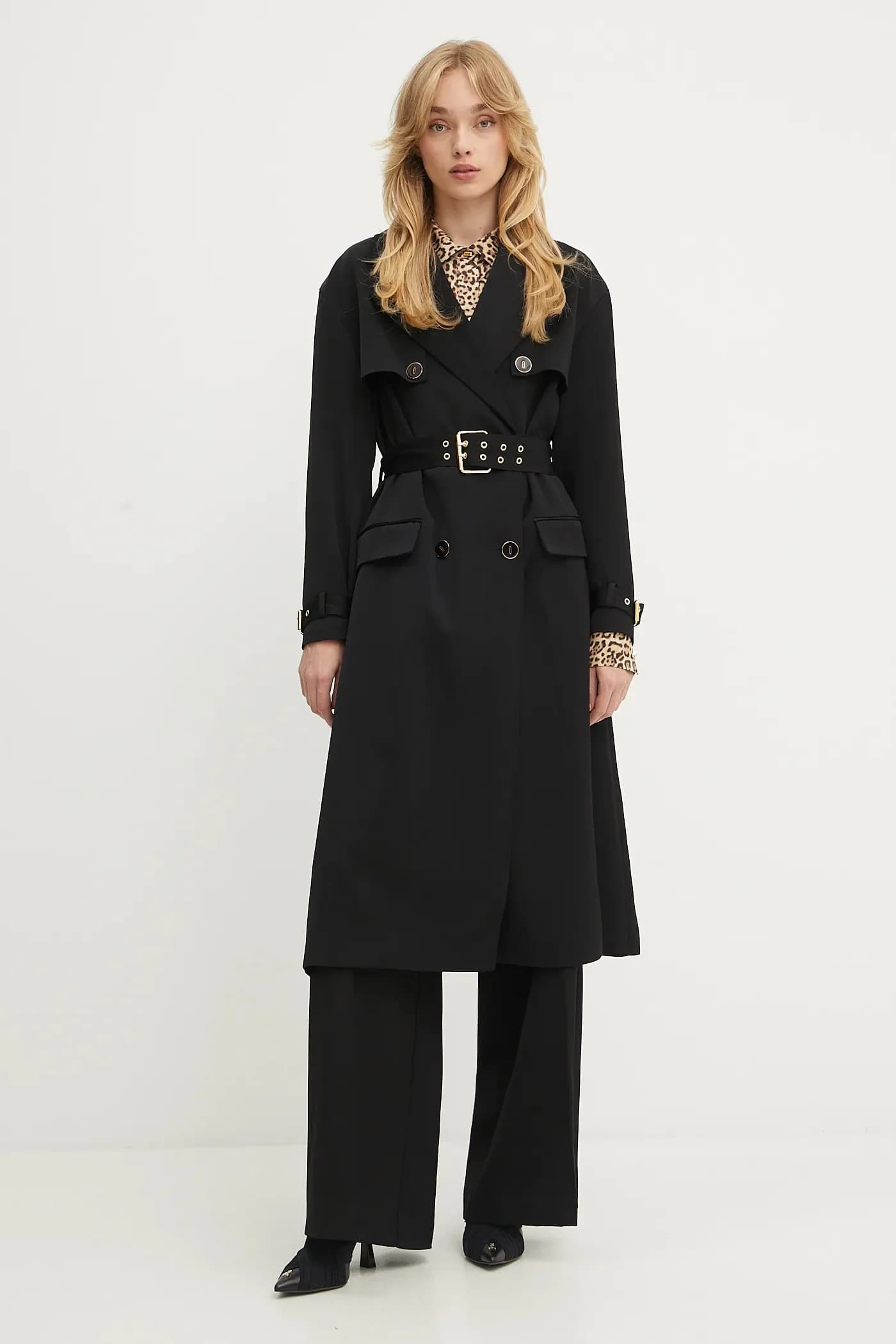 Тренч NINA из смесовой шерсти