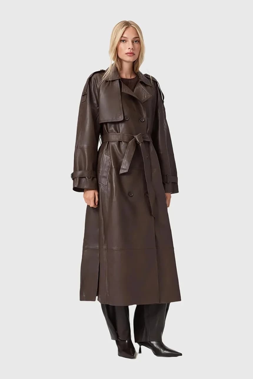REED кожаное пальто