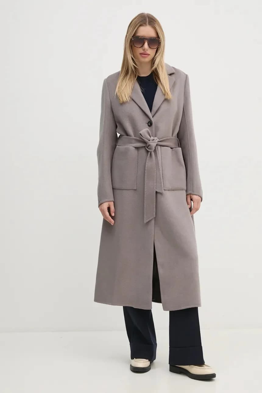 Шерстяное пальто