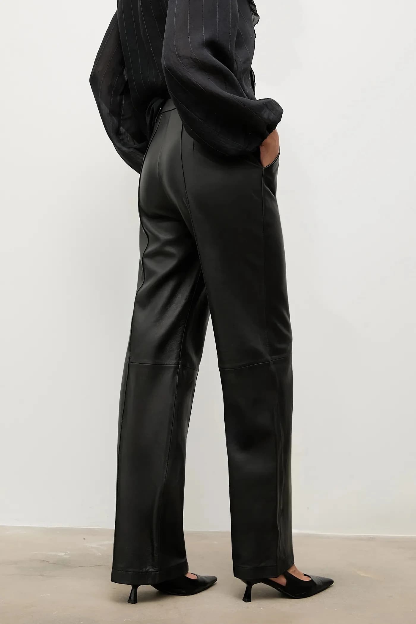 Кожаные брюки