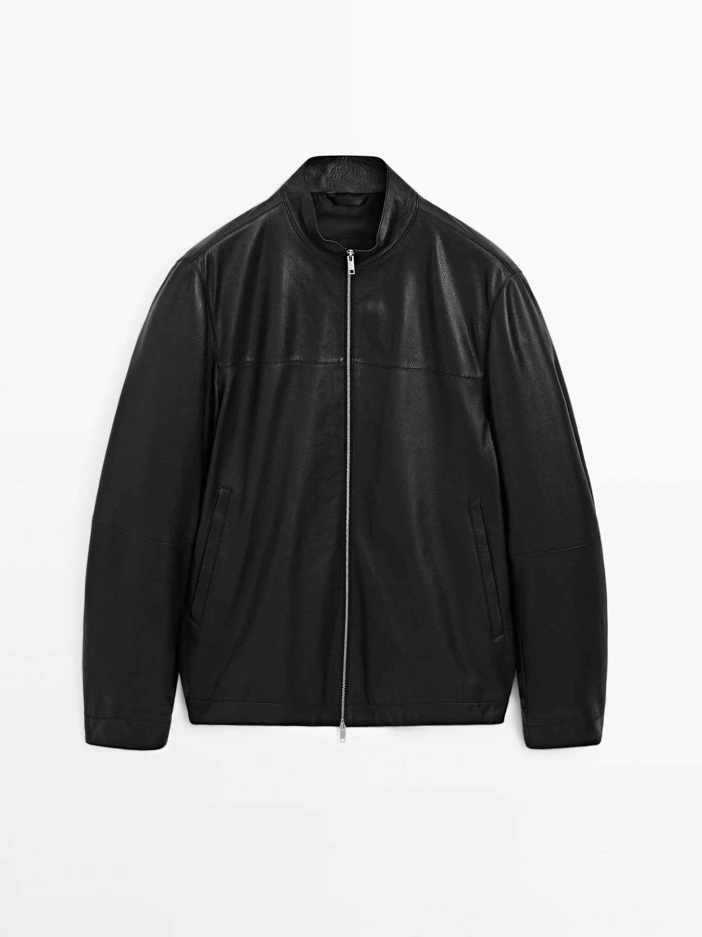 Куртка из кожи наппа на молнии