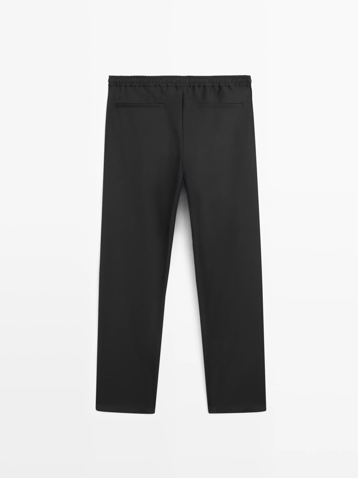 Брюки свободного кроя из шерсти